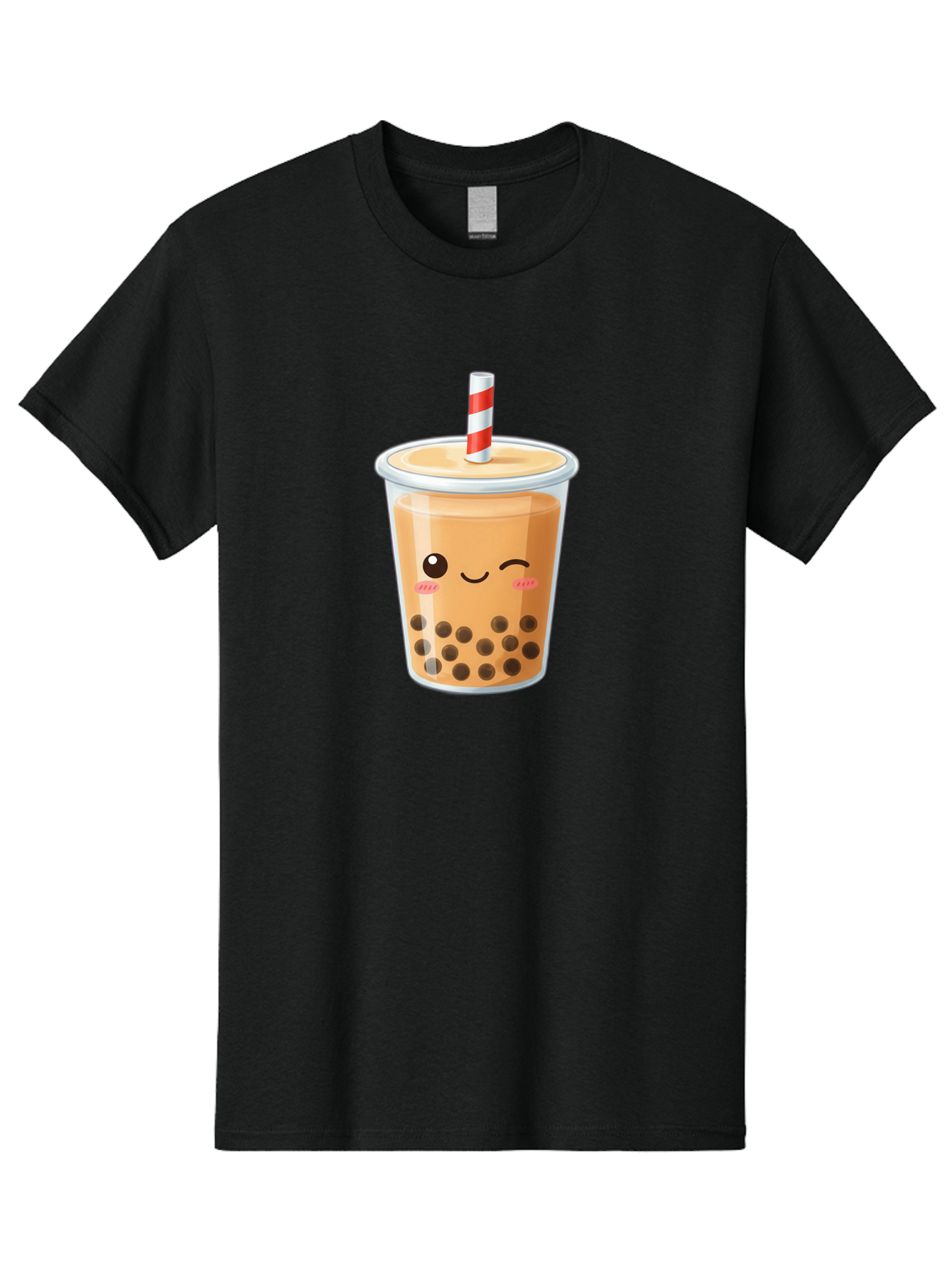 Boba-Tea-18 Men'S Graphic Tee, 100% Cotton, Comfortable Casual Summer Wear, Machine Washable, Boba Tea, Milk Tea, Cartoon Character, Cute Drink, Bubble Tea With Straw, Smiling Face, Adorable Beverage, Boba, Tea Lover Bac659 3
