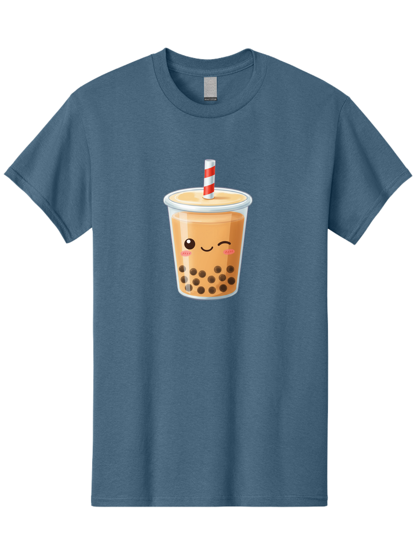 Boba-Tea-18 Men'S Graphic Tee, 100% Cotton, Comfortable Casual Summer Wear, Machine Washable, Boba Tea, Milk Tea, Cartoon Character, Cute Drink, Bubble Tea With Straw, Smiling Face, Adorable Beverage, Boba, Tea Lover Bac659 8