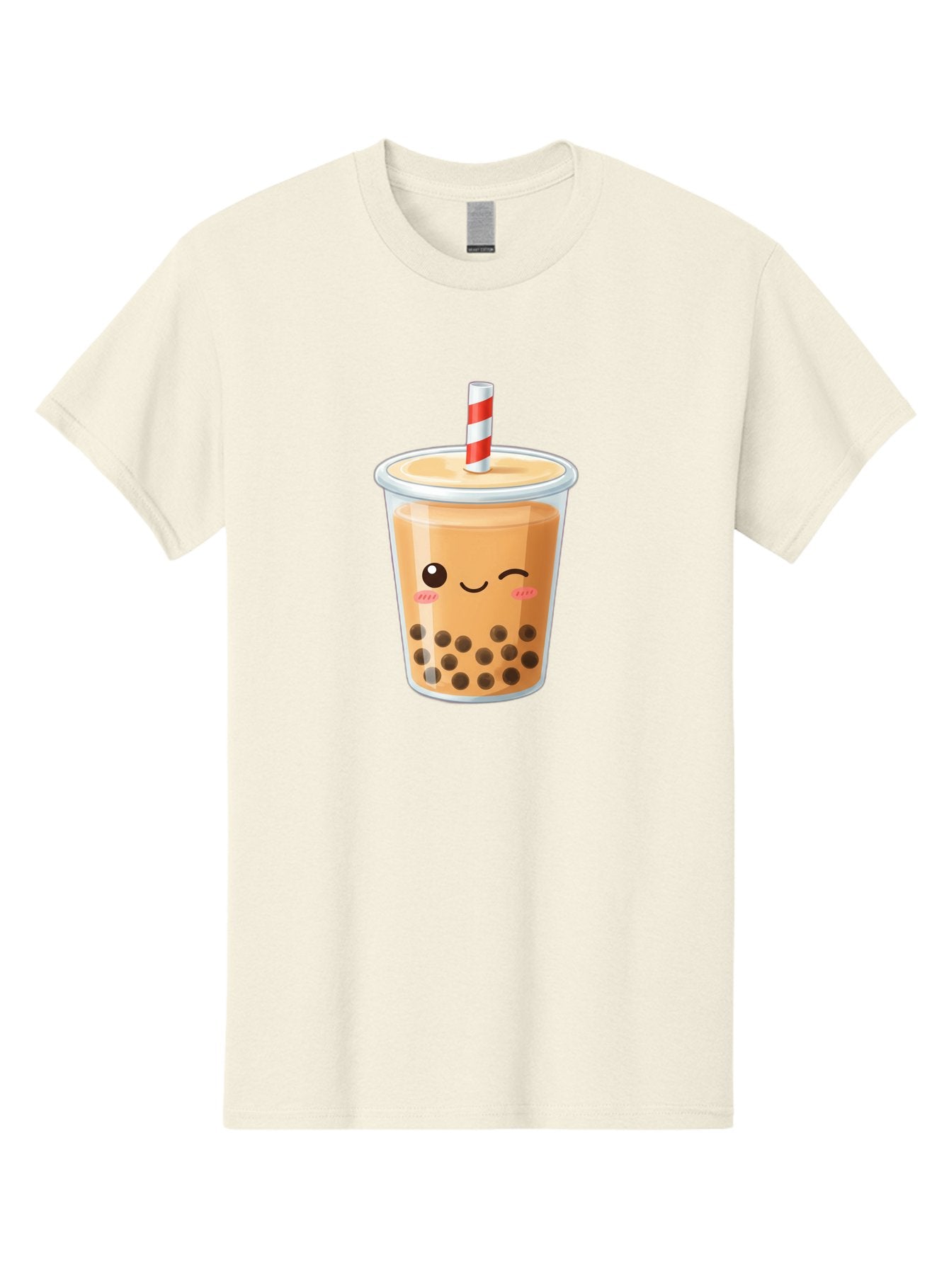 Boba-Tea-18 Men'S Graphic Tee, 100% Cotton, Comfortable Casual Summer Wear, Machine Washable, Boba Tea, Milk Tea, Cartoon Character, Cute Drink, Bubble Tea With Straw, Smiling Face, Adorable Beverage, Boba, Tea Lover Bac659 11