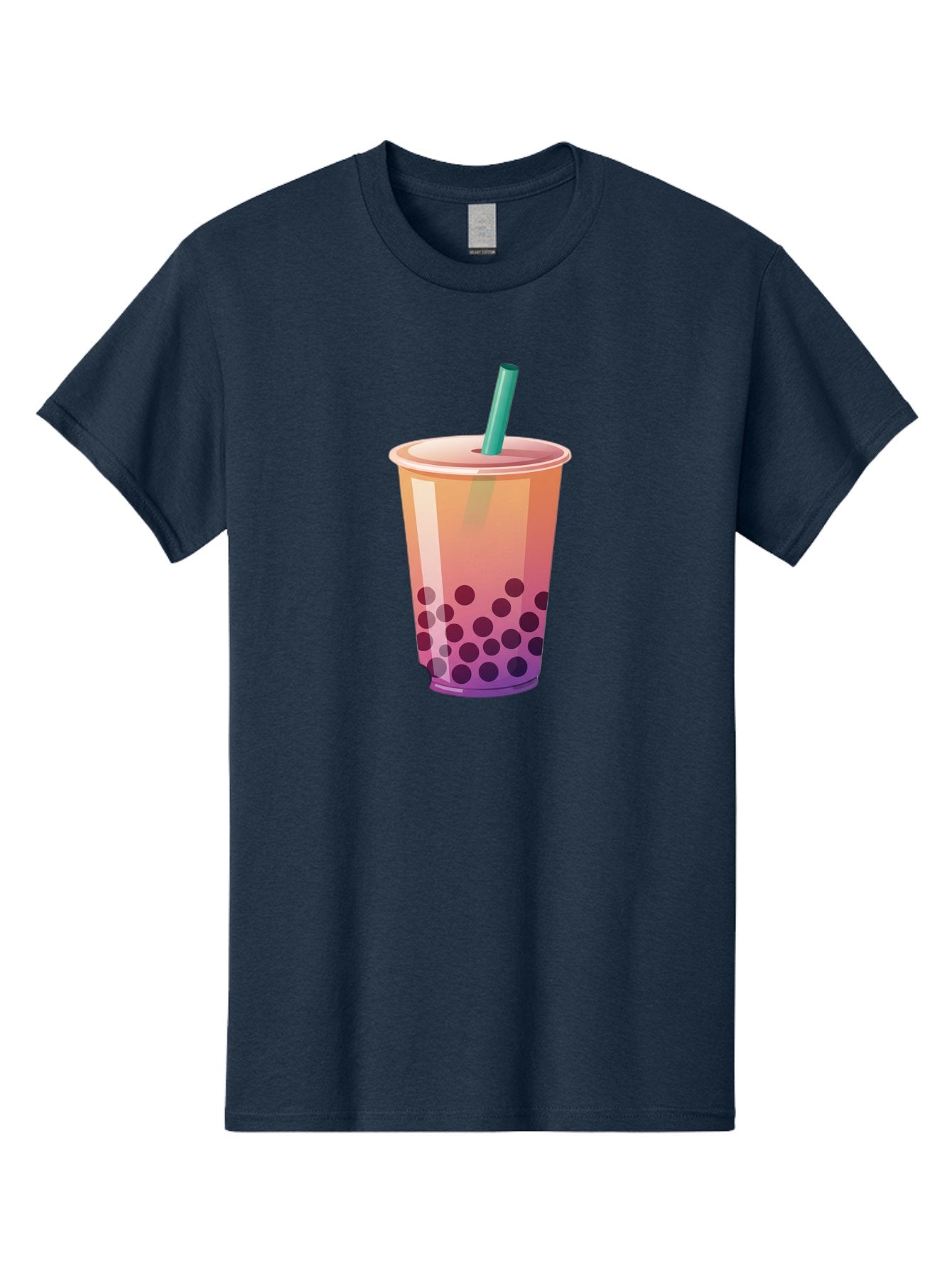 Boba-Tea-3 Men'S Graphic Tee, 100% Cotton, Comfortable Casual Summer Wear, Machine Washable, Bubble Tea, Boba Tea, Pink Tea, Straw, Tapioca Pearls, Milk Tea, Tea Drink, Refreshing Beverage, Sweet Treat Bac661