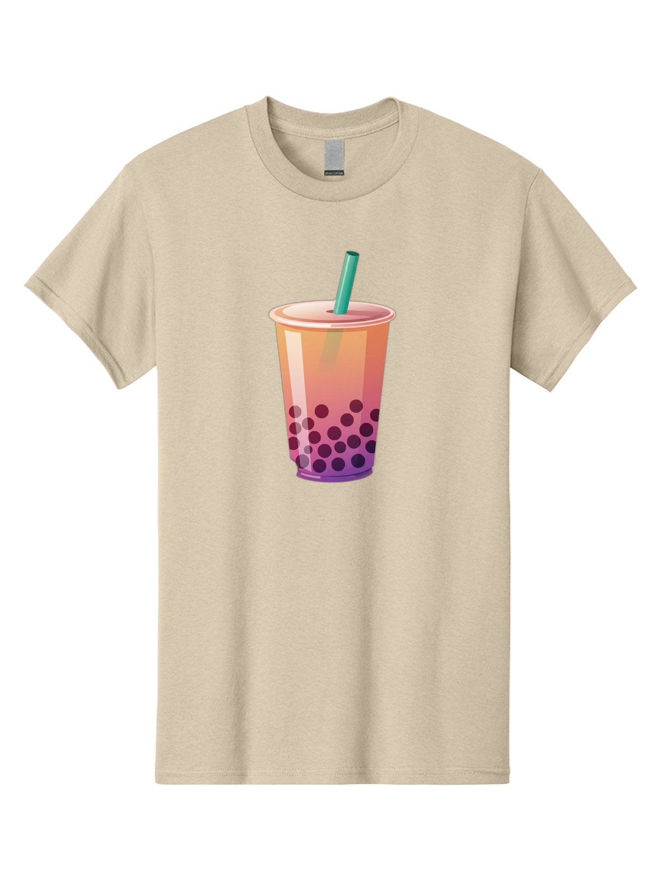 Boba-Tea-3 Men'S Graphic Tee, 100% Cotton, Comfortable Casual Summer Wear, Machine Washable, Bubble Tea, Boba Tea, Pink Tea, Straw, Tapioca Pearls, Milk Tea, Tea Drink, Refreshing Beverage, Sweet Treat Bac661