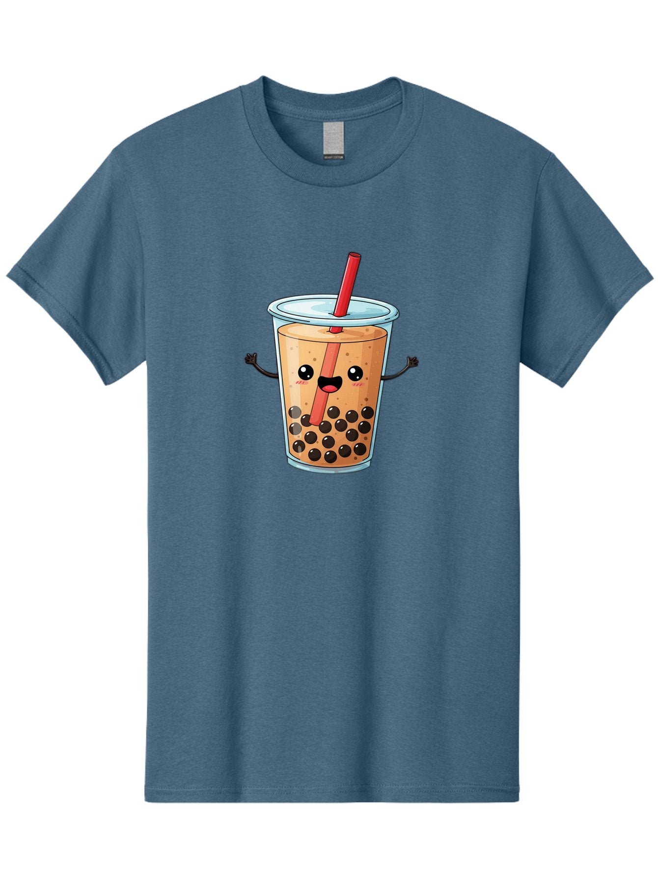 Boba-Tea-Cartoon Men'S Graphic Tee, 100% Cotton, Comfortable Casual Summer Wear, Machine Washable, Cartoon Bubble Tea, Boba Drink, Milk Tea With Straw, Cute Beverage, Fun Character, Kawaii Culture, Asian Drink, Trendy Refreshment, Bac668 12