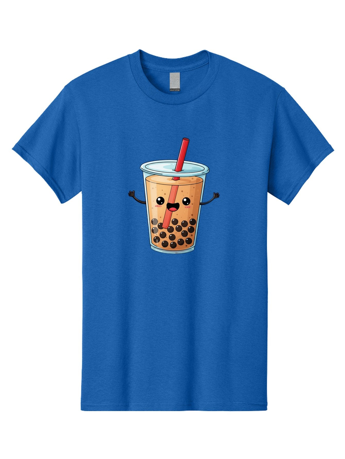 Boba-Tea-Cartoon Men'S Graphic Tee, 100% Cotton, Comfortable Casual Summer Wear, Machine Washable, Cartoon Bubble Tea, Boba Drink, Milk Tea With Straw, Cute Beverage, Fun Character, Kawaii Culture, Asian Drink, Trendy Refreshment, Bac668 14