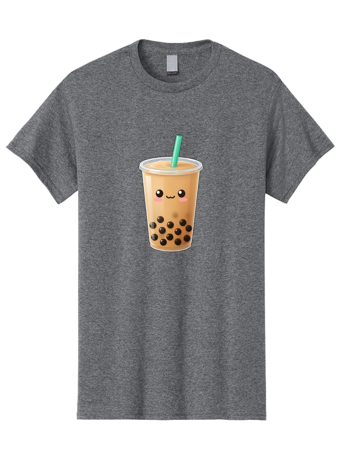 Boba-Tea Men'S Graphic Tee, 100% Cotton, Comfortable Casual Summer Wear, Machine Washable, Milk Tea, Boba Drink, Bubble Tea, Cartoon Character, Cute Illustration, Tea With Tapioca Pearls, Adorable Face, Smiling Beverage, Tea Culture, Bac673 14