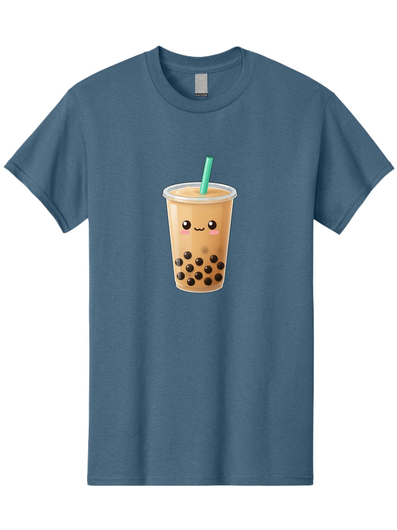 Boba-Tea Men'S Graphic Tee, 100% Cotton, Comfortable Casual Summer Wear, Machine Washable, Milk Tea, Boba Drink, Bubble Tea, Cartoon Character, Cute Illustration, Tea With Tapioca Pearls, Adorable Face, Smiling Beverage, Tea Culture, Bac673 15