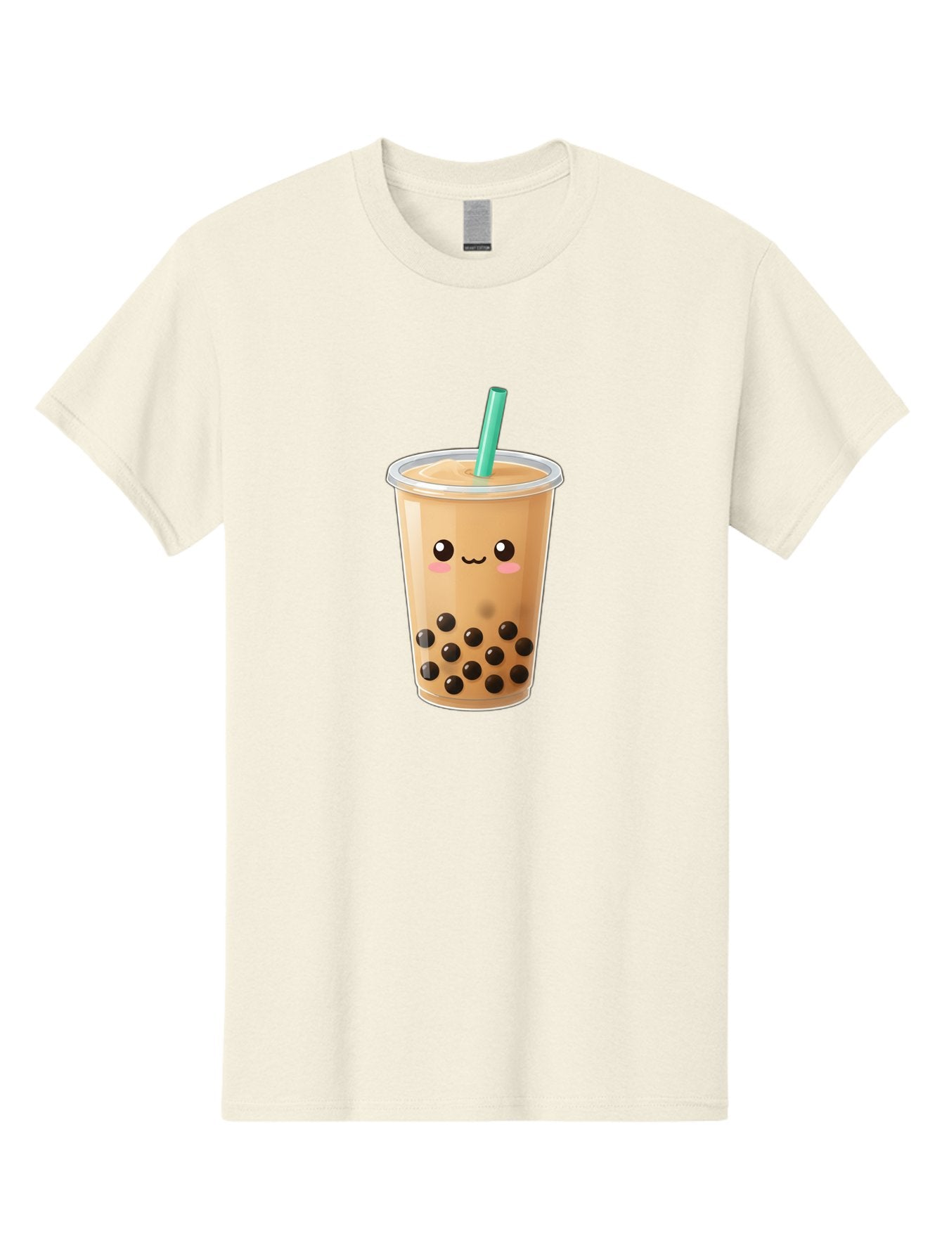 Boba-Tea Men'S Graphic Tee, 100% Cotton, Comfortable Casual Summer Wear, Machine Washable, Milk Tea, Boba Drink, Bubble Tea, Cartoon Character, Cute Illustration, Tea With Tapioca Pearls, Adorable Face, Smiling Beverage, Tea Culture, Bac673 8