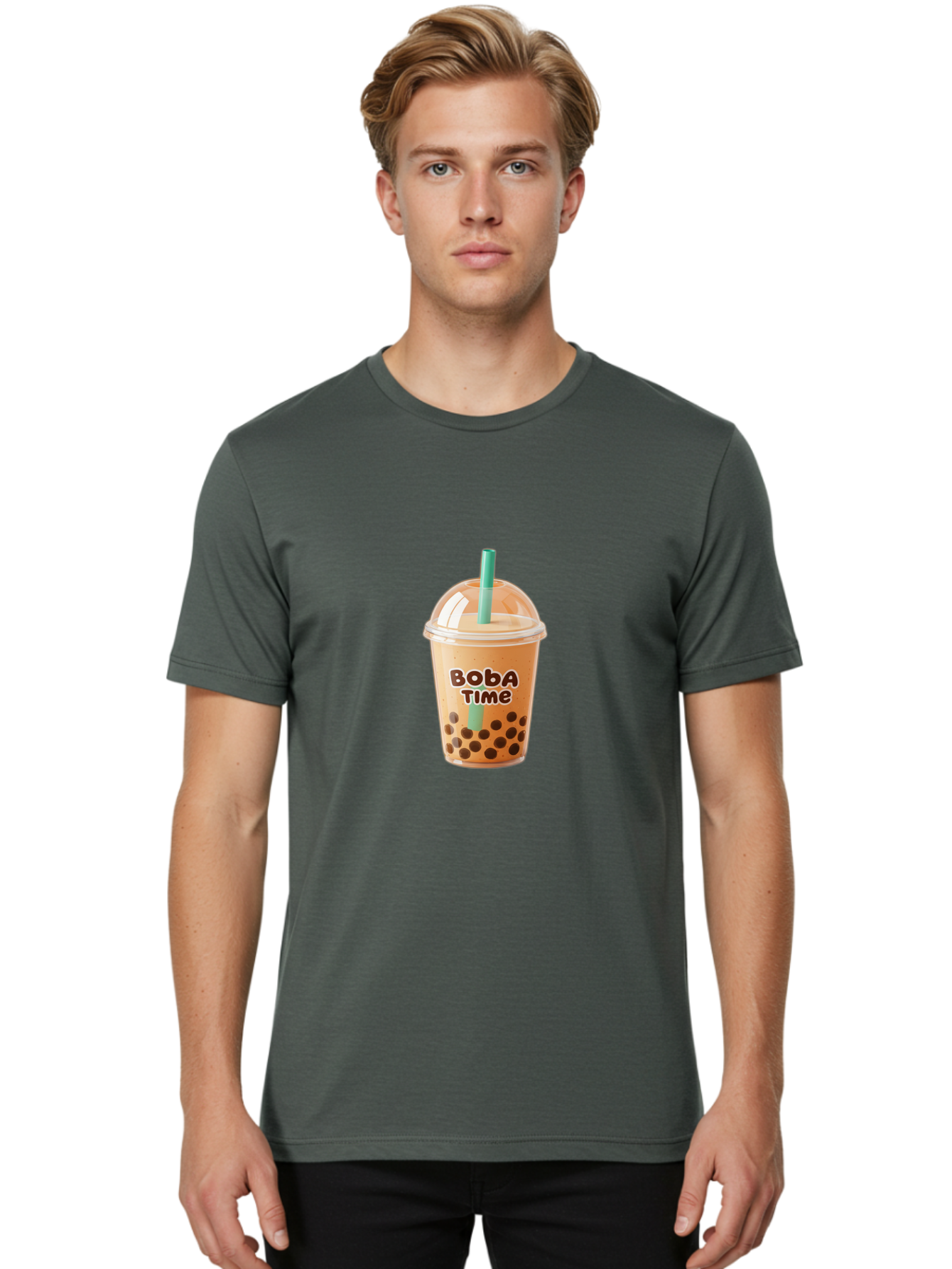 Boba-Time Men'S Graphic Tee, 100% Cotton, Comfortable Casual Summer Wear, Machine Washable, Boba Tea, Bubble Tea, Milk Tea, Tapioca Pearls, Tea Drink, Boba Time, Tea Culture, Milk Tea Lover, Boba Drink, Tea Time, Bubble Tea Lover Bac674 27