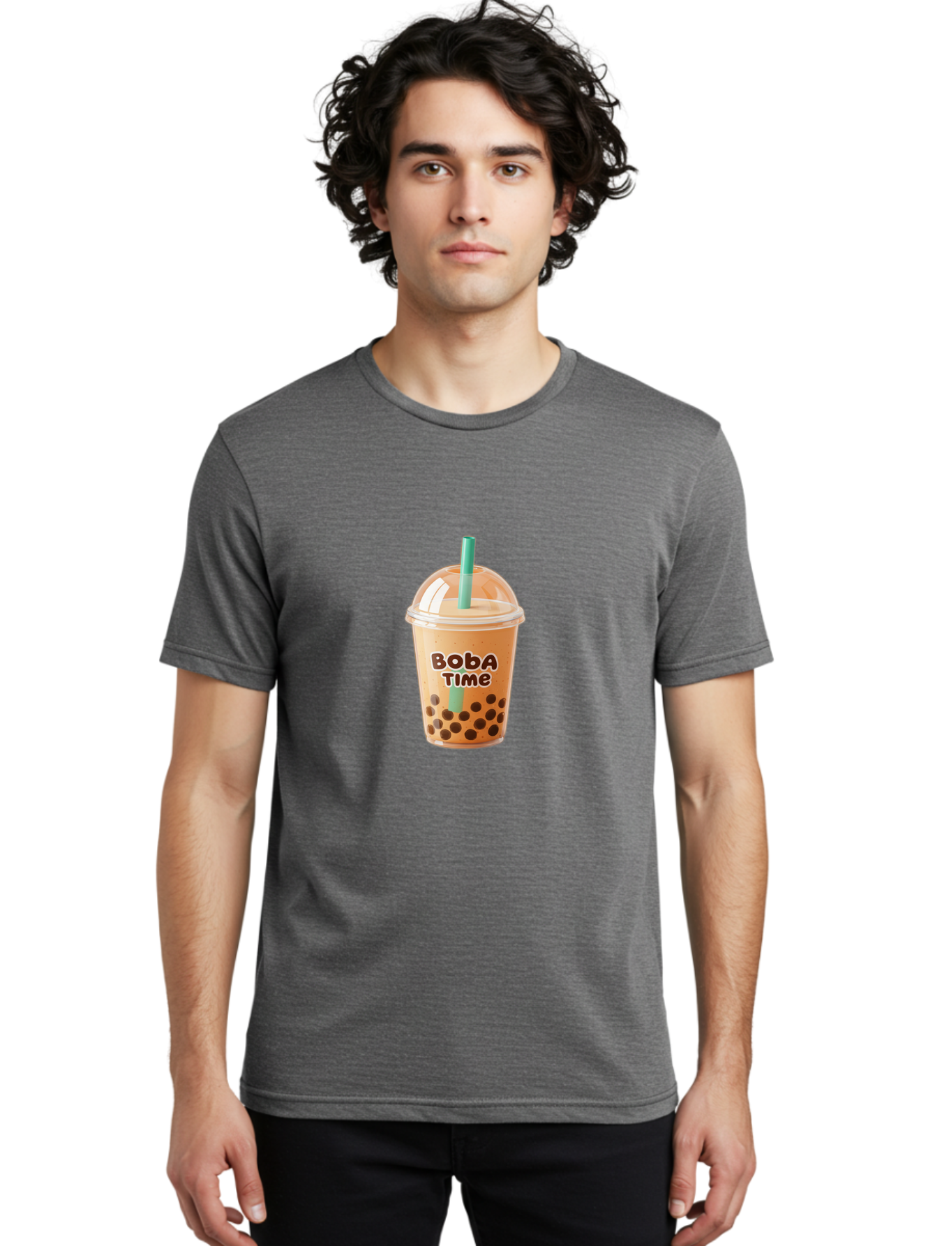 Boba-Time Men'S Graphic Tee, 100% Cotton, Comfortable Casual Summer Wear, Machine Washable, Boba Tea, Bubble Tea, Milk Tea, Tapioca Pearls, Tea Drink, Boba Time, Tea Culture, Milk Tea Lover, Boba Drink, Tea Time, Bubble Tea Lover Bac674 20
