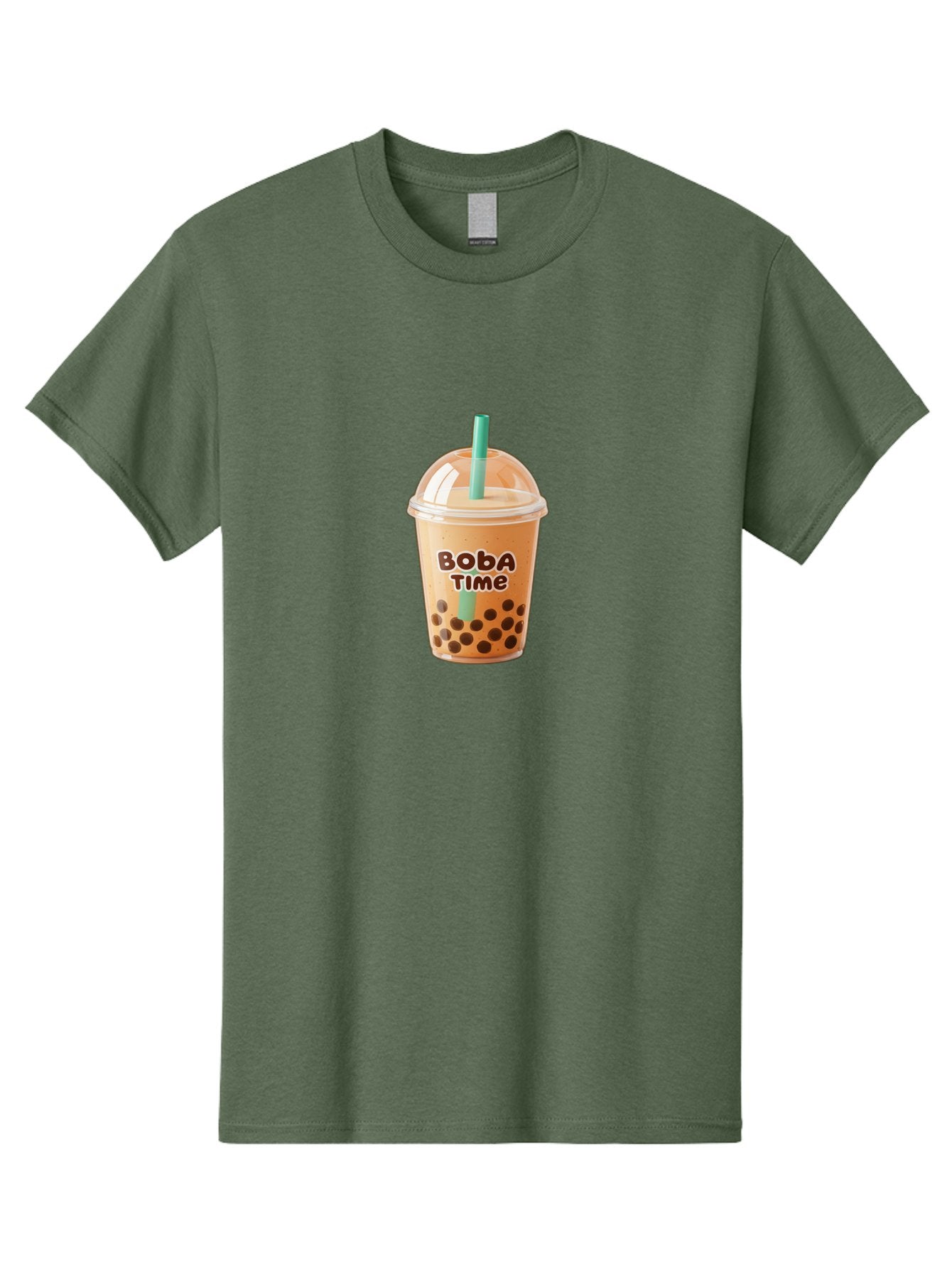 Boba-Time Men'S Graphic Tee, 100% Cotton, Comfortable Casual Summer Wear, Machine Washable, Boba Tea, Bubble Tea, Milk Tea, Tapioca Pearls, Tea Drink, Boba Time, Tea Culture, Milk Tea Lover, Boba Drink, Tea Time, Bubble Tea Lover Bac674 3