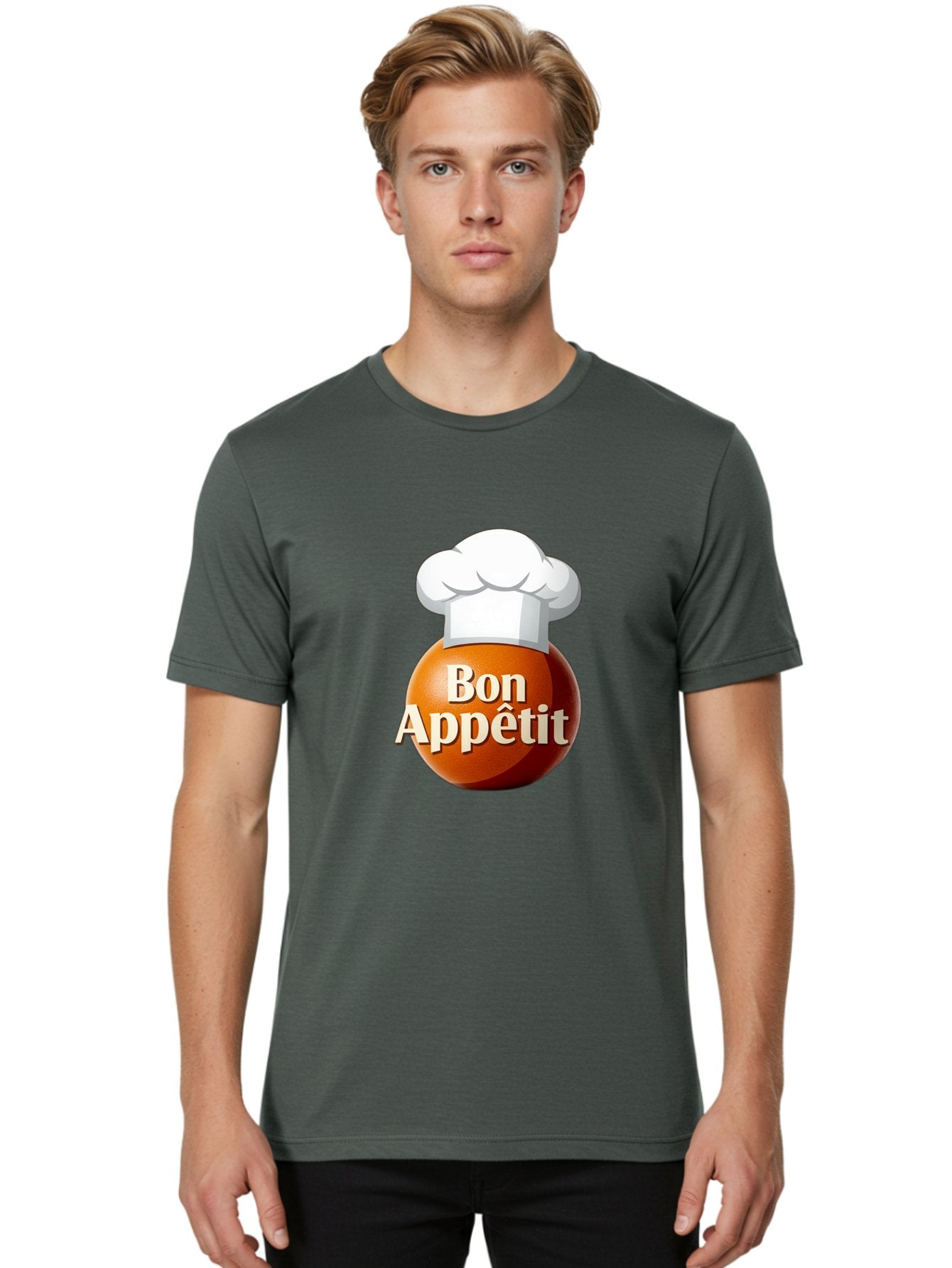 Bon-Appetit-1 Men'S Graphic Tee, 100% Cotton, Comfortable Casual Summer Wear, Machine Washable, Bon Appetit, Chef Hat, Cooking, Cuisine, Culinary Arts, Chef'S Hat, Gourmet, Fine Dining, Restaurant, Culinary Delights, Foodie, Epicure Bac676 27