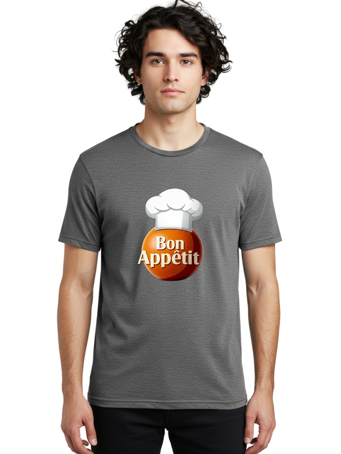 Bon-Appetit-1 Men'S Graphic Tee, 100% Cotton, Comfortable Casual Summer Wear, Machine Washable, Bon Appetit, Chef Hat, Cooking, Cuisine, Culinary Arts, Chef'S Hat, Gourmet, Fine Dining, Restaurant, Culinary Delights, Foodie, Epicure Bac676 30