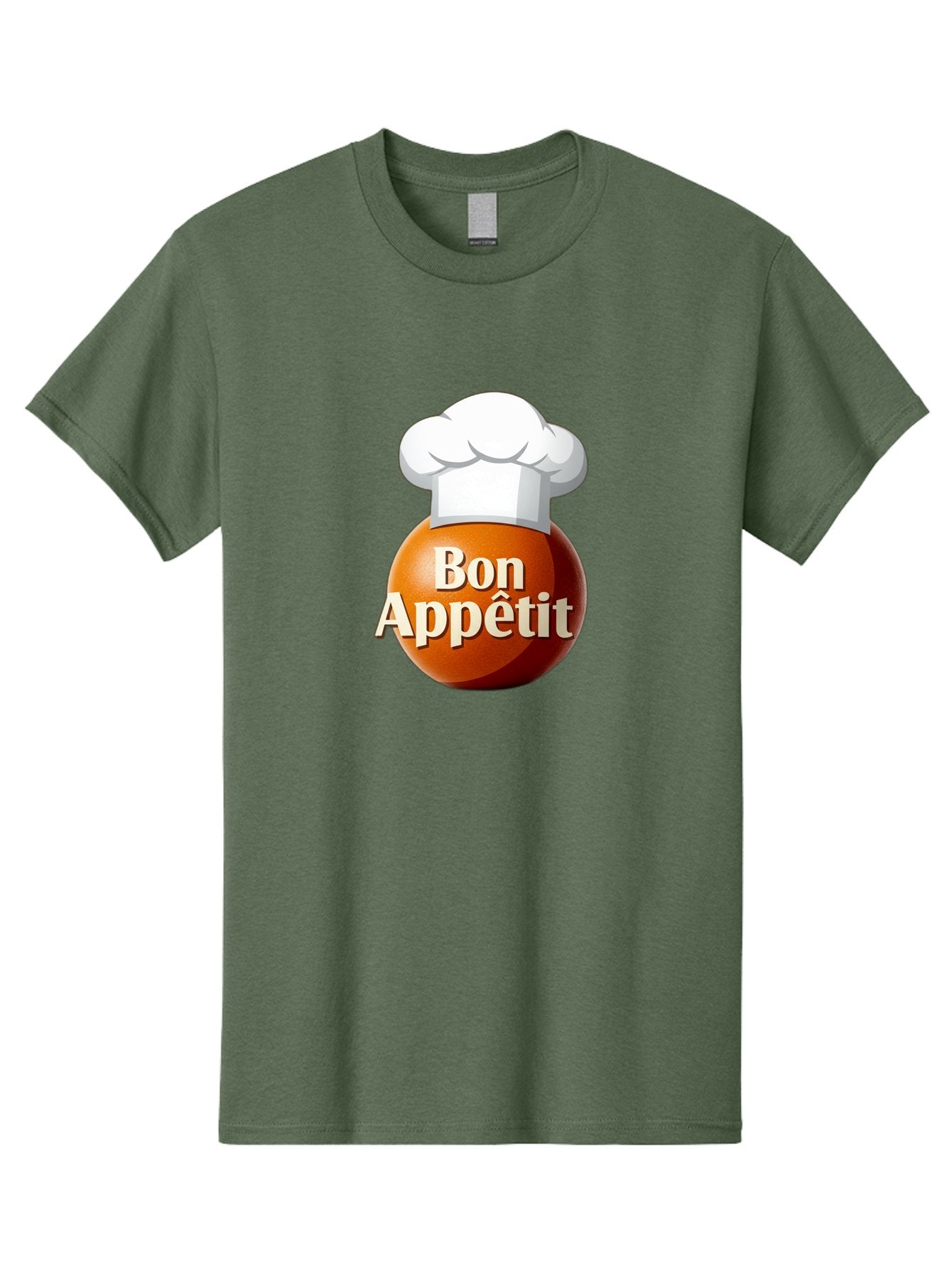 Bon-Appetit-1 Men'S Graphic Tee, 100% Cotton, Comfortable Casual Summer Wear, Machine Washable, Bon Appetit, Chef Hat, Cooking, Cuisine, Culinary Arts, Chef'S Hat, Gourmet, Fine Dining, Restaurant, Culinary Delights, Foodie, Epicure Bac676 4