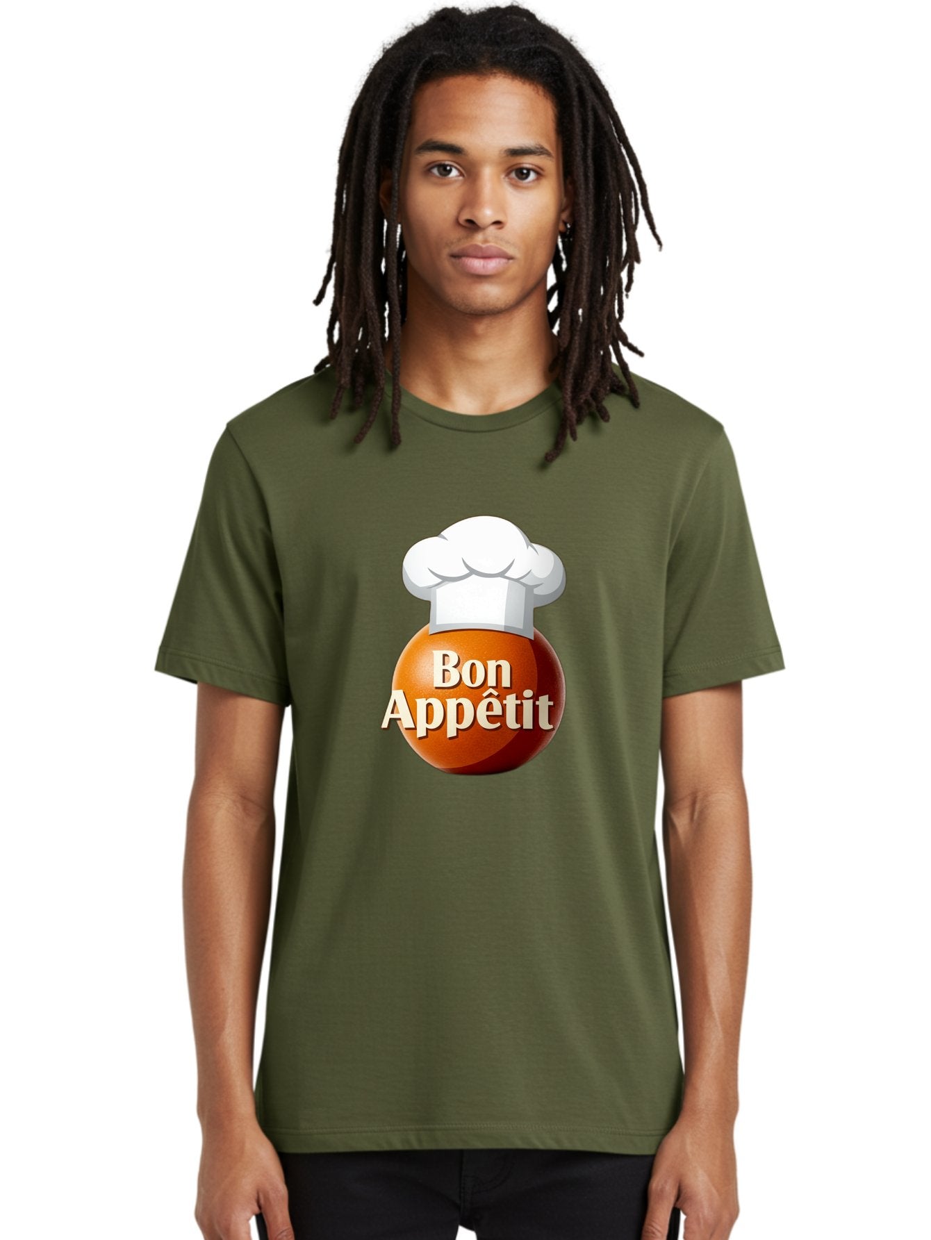 Bon-Appetit-1 Men'S Graphic Tee, 100% Cotton, Comfortable Casual Summer Wear, Machine Washable, Bon Appetit, Chef Hat, Cooking, Cuisine, Culinary Arts, Chef'S Hat, Gourmet, Fine Dining, Restaurant, Culinary Delights, Foodie, Epicure Bac676 18