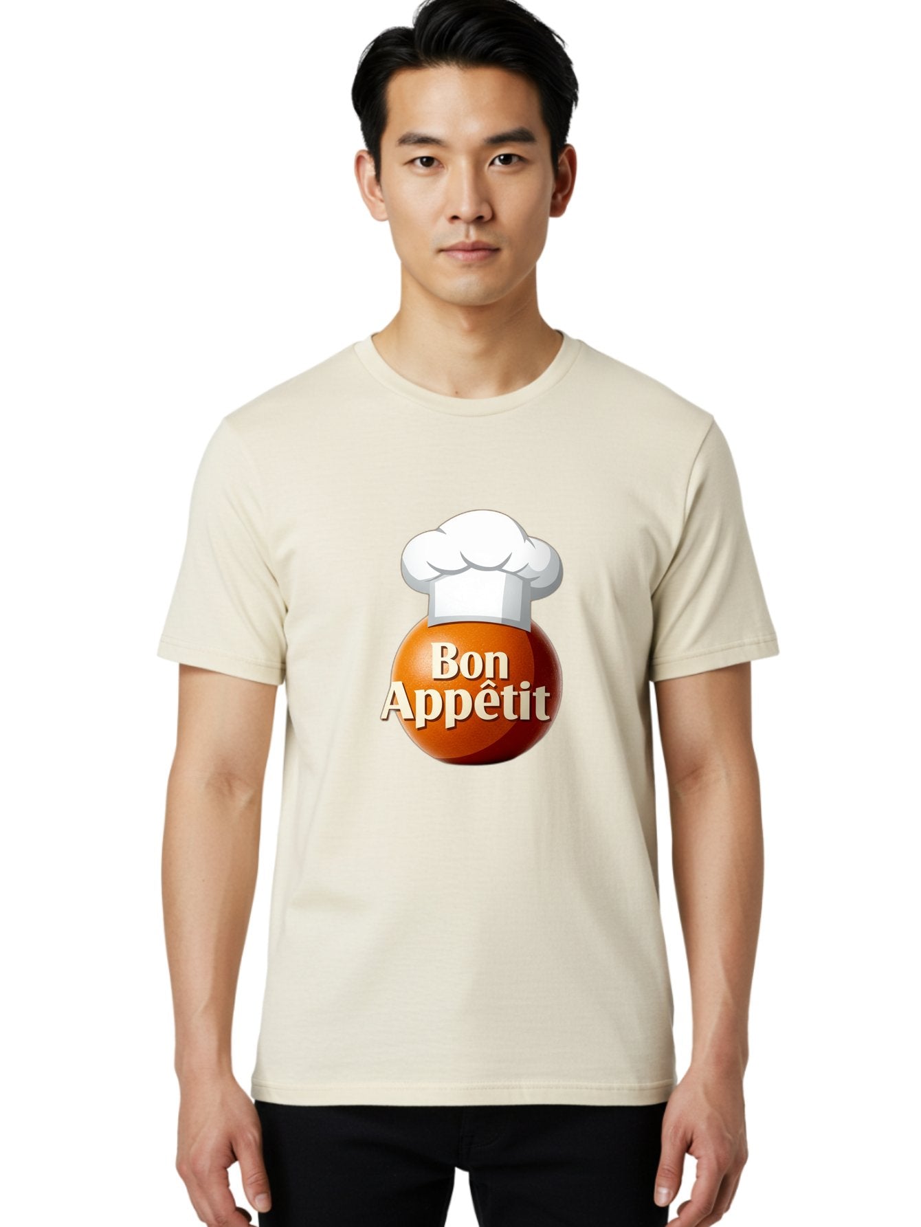 Bon-Appetit-1 Men'S Graphic Tee, 100% Cotton, Comfortable Casual Summer Wear, Machine Washable, Bon Appetit, Chef Hat, Cooking, Cuisine, Culinary Arts, Chef'S Hat, Gourmet, Fine Dining, Restaurant, Culinary Delights, Foodie, Epicure Bac676 29