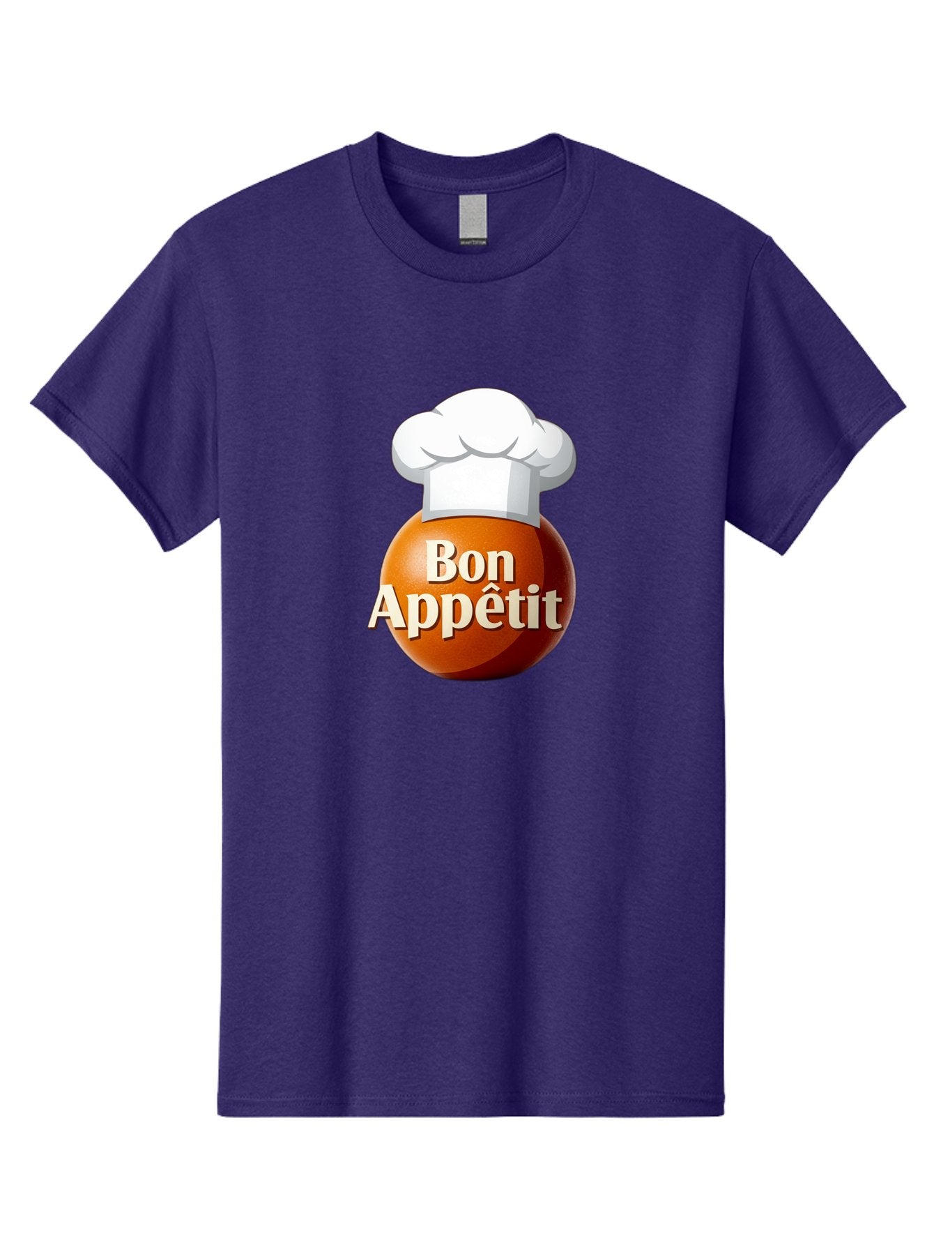 Bon-Appetit-1 Men'S Graphic Tee, 100% Cotton, Comfortable Casual Summer Wear, Machine Washable, Bon Appetit, Chef Hat, Cooking, Cuisine, Culinary Arts, Chef'S Hat, Gourmet, Fine Dining, Restaurant, Culinary Delights, Foodie, Epicure Bac676 3