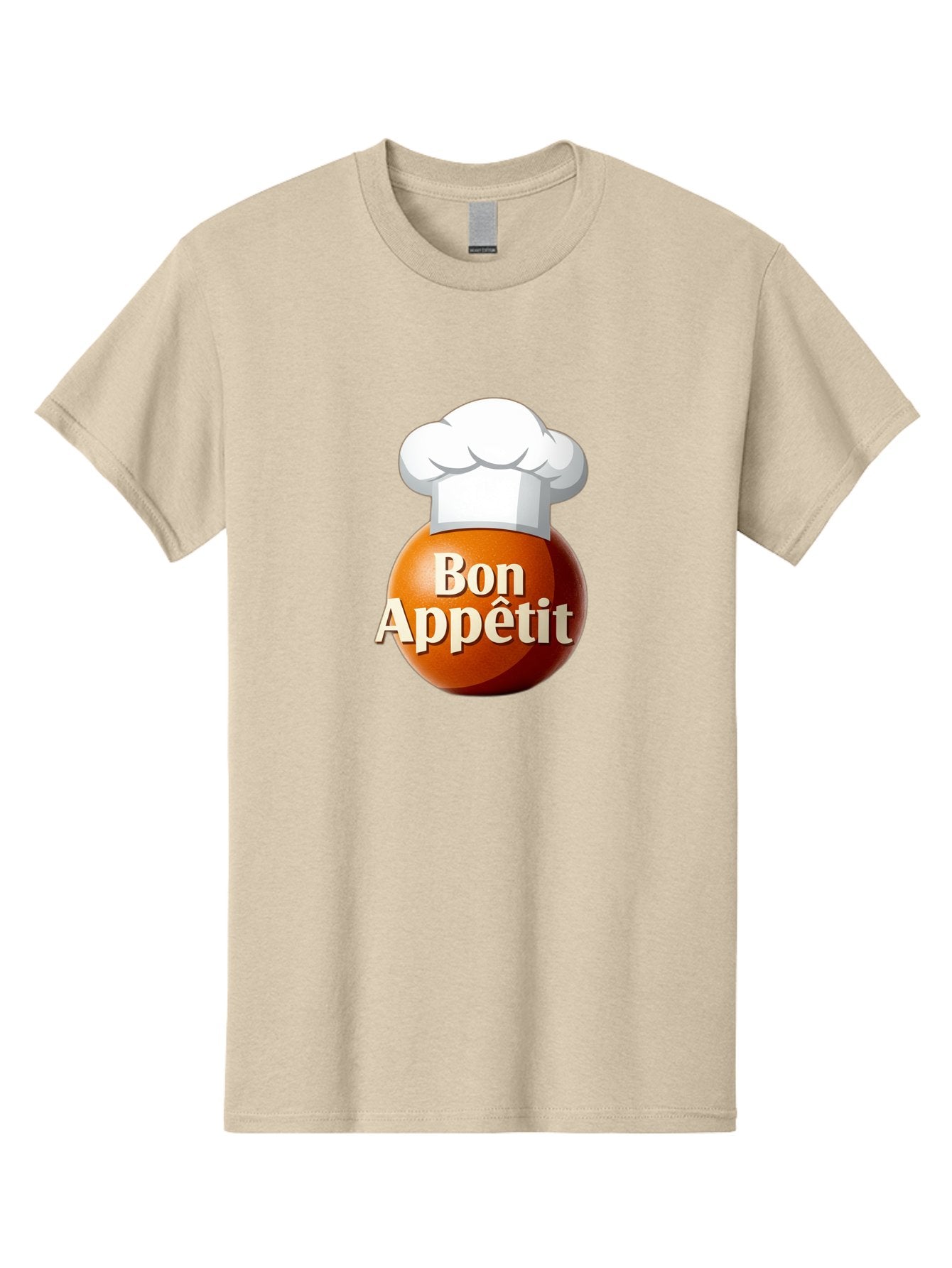 Bon-Appetit-1 Men'S Graphic Tee, 100% Cotton, Comfortable Casual Summer Wear, Machine Washable, Bon Appetit, Chef Hat, Cooking, Cuisine, Culinary Arts, Chef'S Hat, Gourmet, Fine Dining, Restaurant, Culinary Delights, Foodie, Epicure Bac676 13