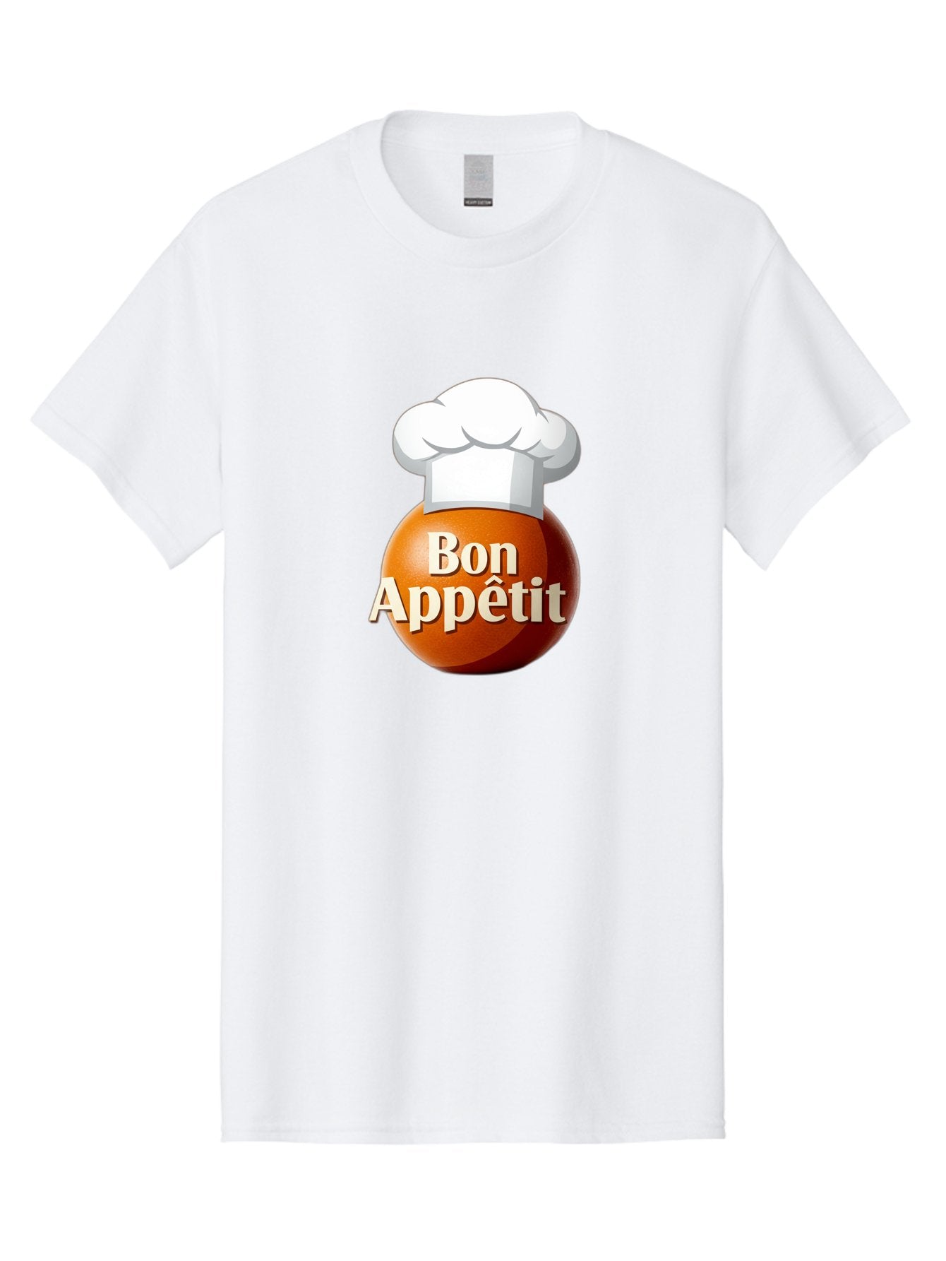Bon-Appetit-1 Men'S Graphic Tee, 100% Cotton, Comfortable Casual Summer Wear, Machine Washable, Bon Appetit, Chef Hat, Cooking, Cuisine, Culinary Arts, Chef'S Hat, Gourmet, Fine Dining, Restaurant, Culinary Delights, Foodie, Epicure Bac676 7