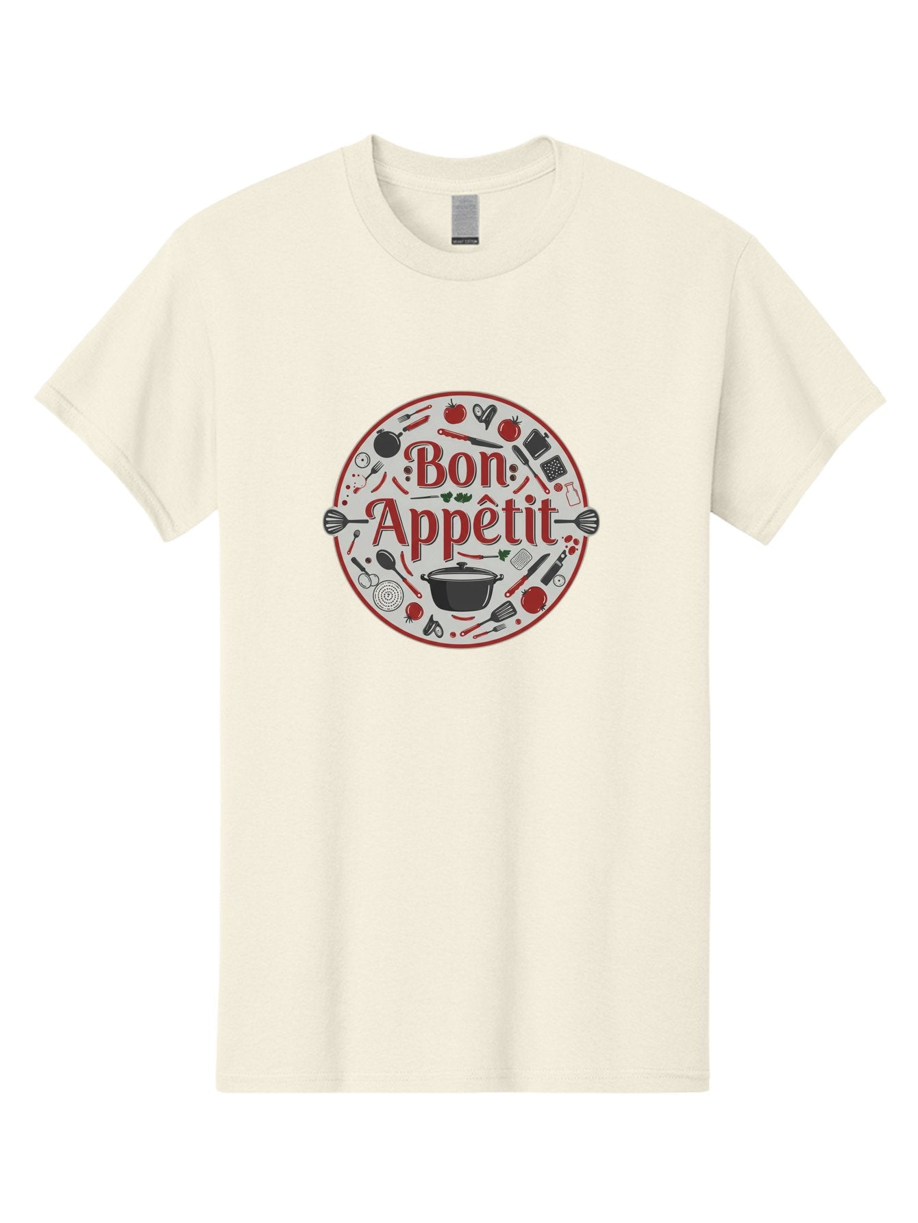 Bon-Appetit-2 Men'S Graphic Tee, 100% Cotton, Comfortable Casual Summer Wear, Machine Washable, Cooking Utensils, Kitchen Tools, Culinary Delights, Gourmet Cuisine, Fine Dining, Cooking Essentials, Kitchen Gadgets, Bon Appetit Bac677 15