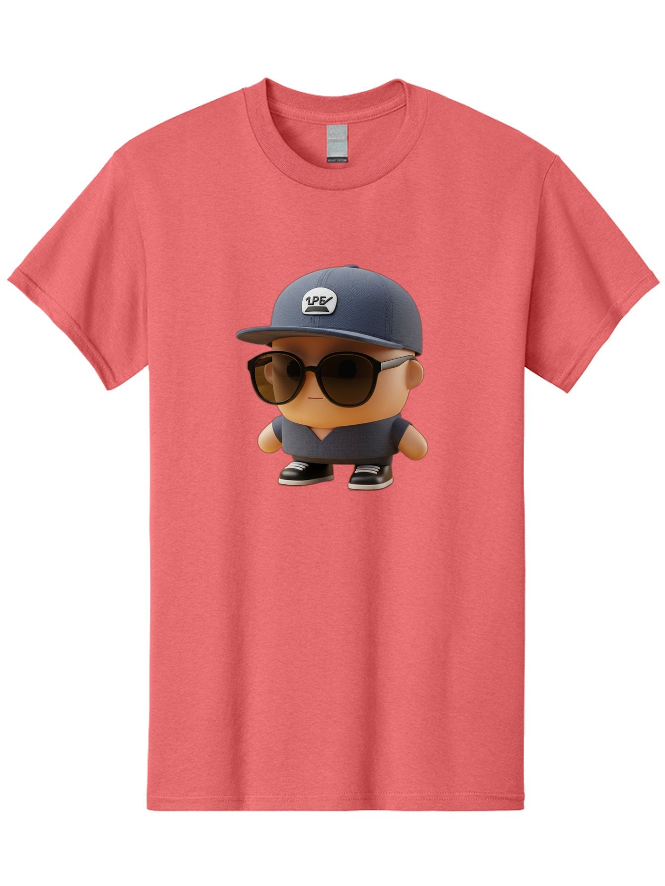 Boy Men'S Graphic Tee, 100% Cotton, Comfortable Casual Summer Wear, Machine Washable, Cartoon Character, Cool Guy, Sunglasses, Casual Wear, Trendy Outfit, 1P5 Logo, Streetwear Style, Modern Fashion, Graphic Design Bac680 15