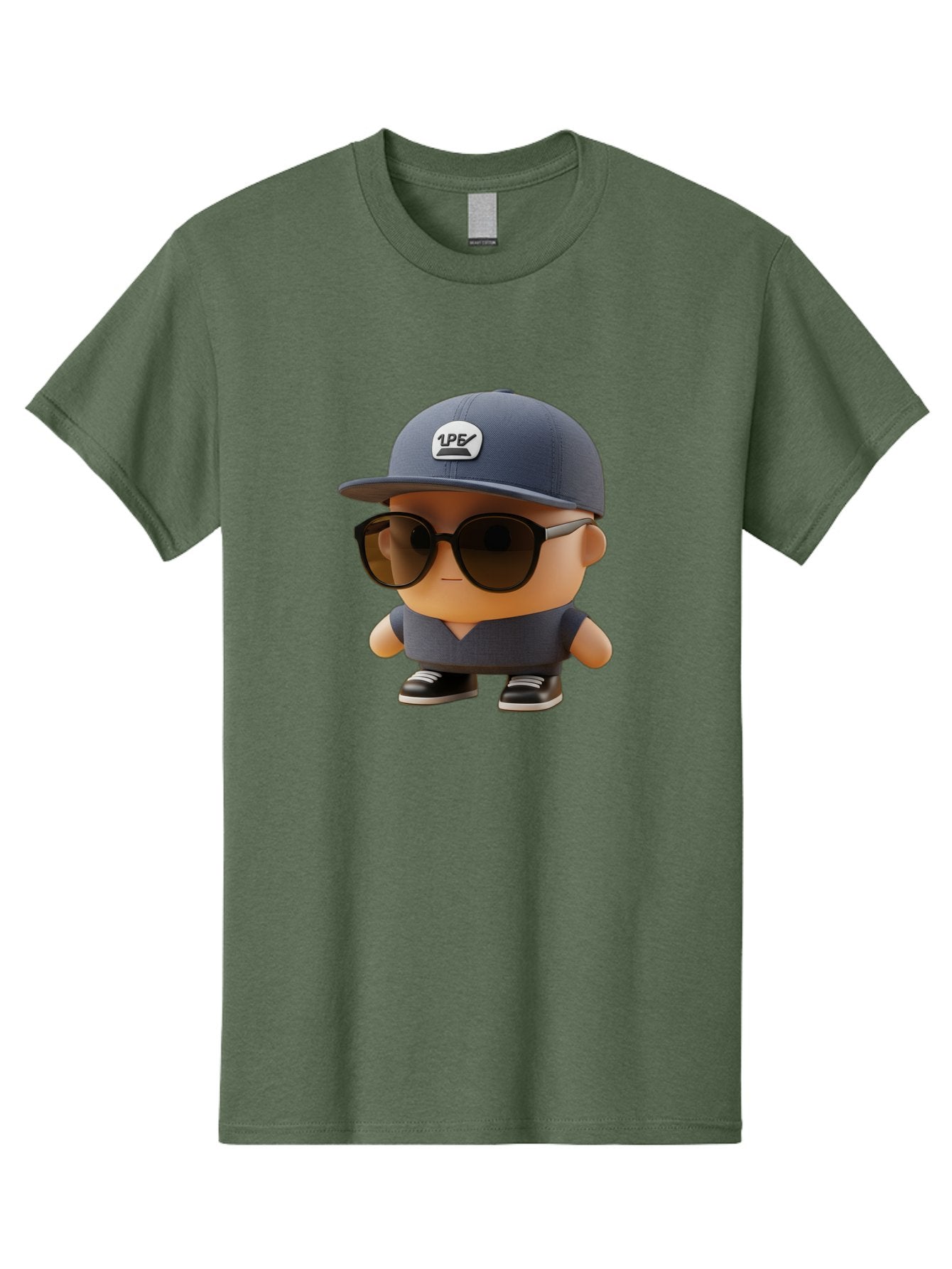 Boy Men'S Graphic Tee, 100% Cotton, Comfortable Casual Summer Wear, Machine Washable, Cartoon Character, Cool Guy, Sunglasses, Casual Wear, Trendy Outfit, 1P5 Logo, Streetwear Style, Modern Fashion, Graphic Design Bac680 13