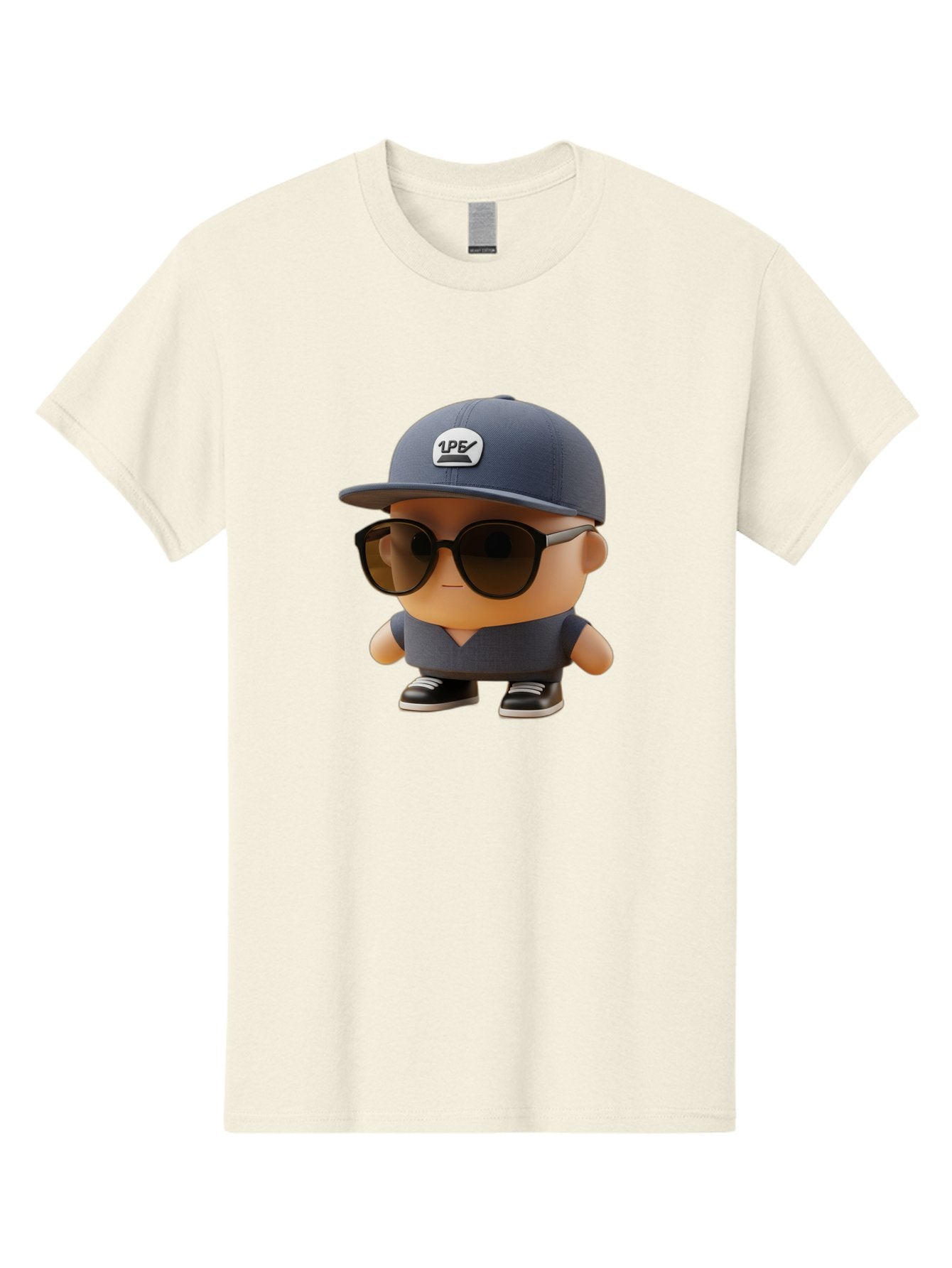 Boy Men'S Graphic Tee, 100% Cotton, Comfortable Casual Summer Wear, Machine Washable, Cartoon Character, Cool Guy, Sunglasses, Casual Wear, Trendy Outfit, 1P5 Logo, Streetwear Style, Modern Fashion, Graphic Design Bac680 12