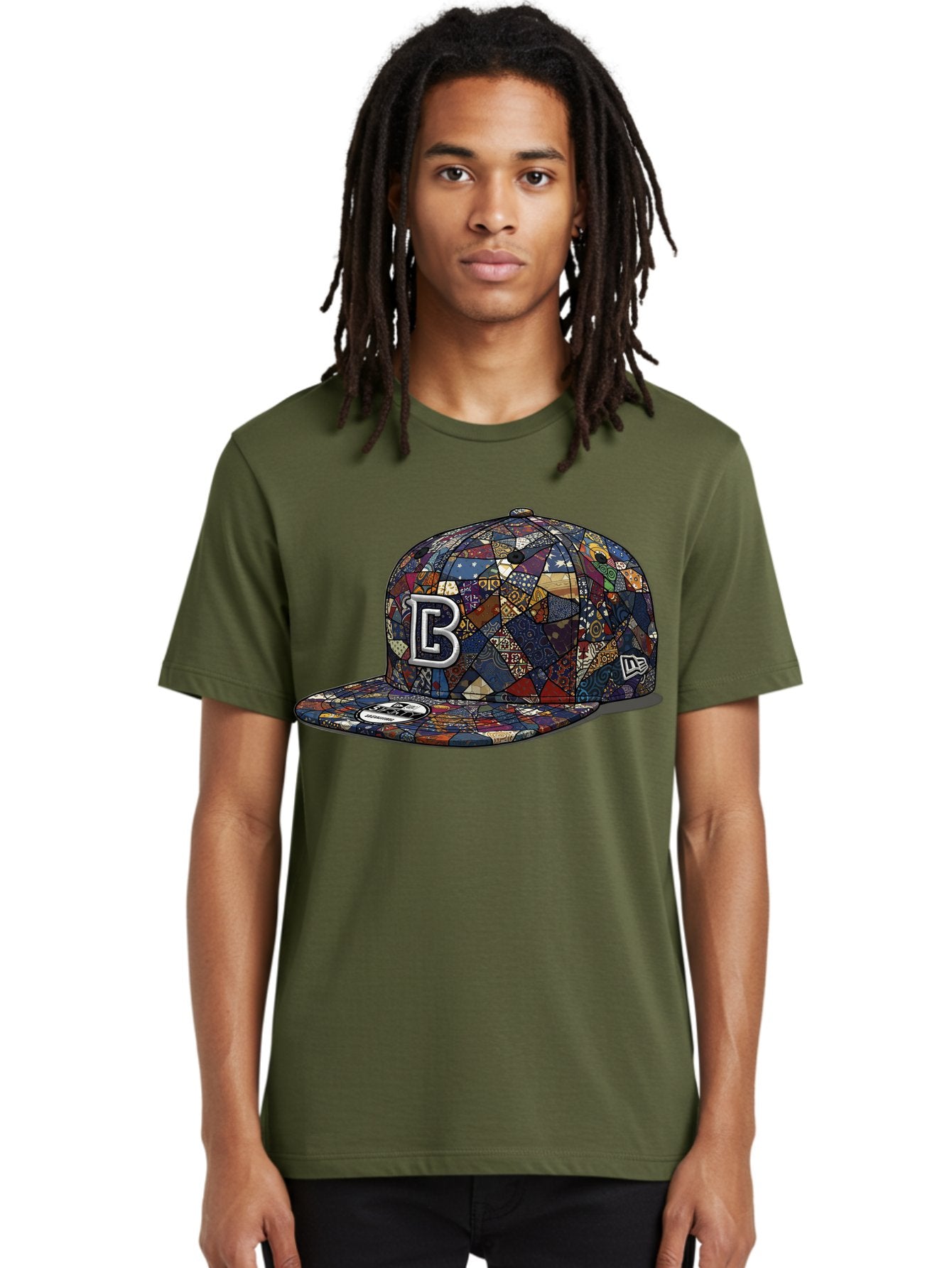 Brooklyn-Baseball-Cap Men'S Graphic Tee, 100% Cotton, Comfortable Casual Summer Wear, Machine Washable, Baseball Cap, Mosaic Pattern, Colorful Design, B Logo, New Era Brand, Sports Apparel, Fashion Accessory, Trendy Hat, Casual Wear, Bac682 28