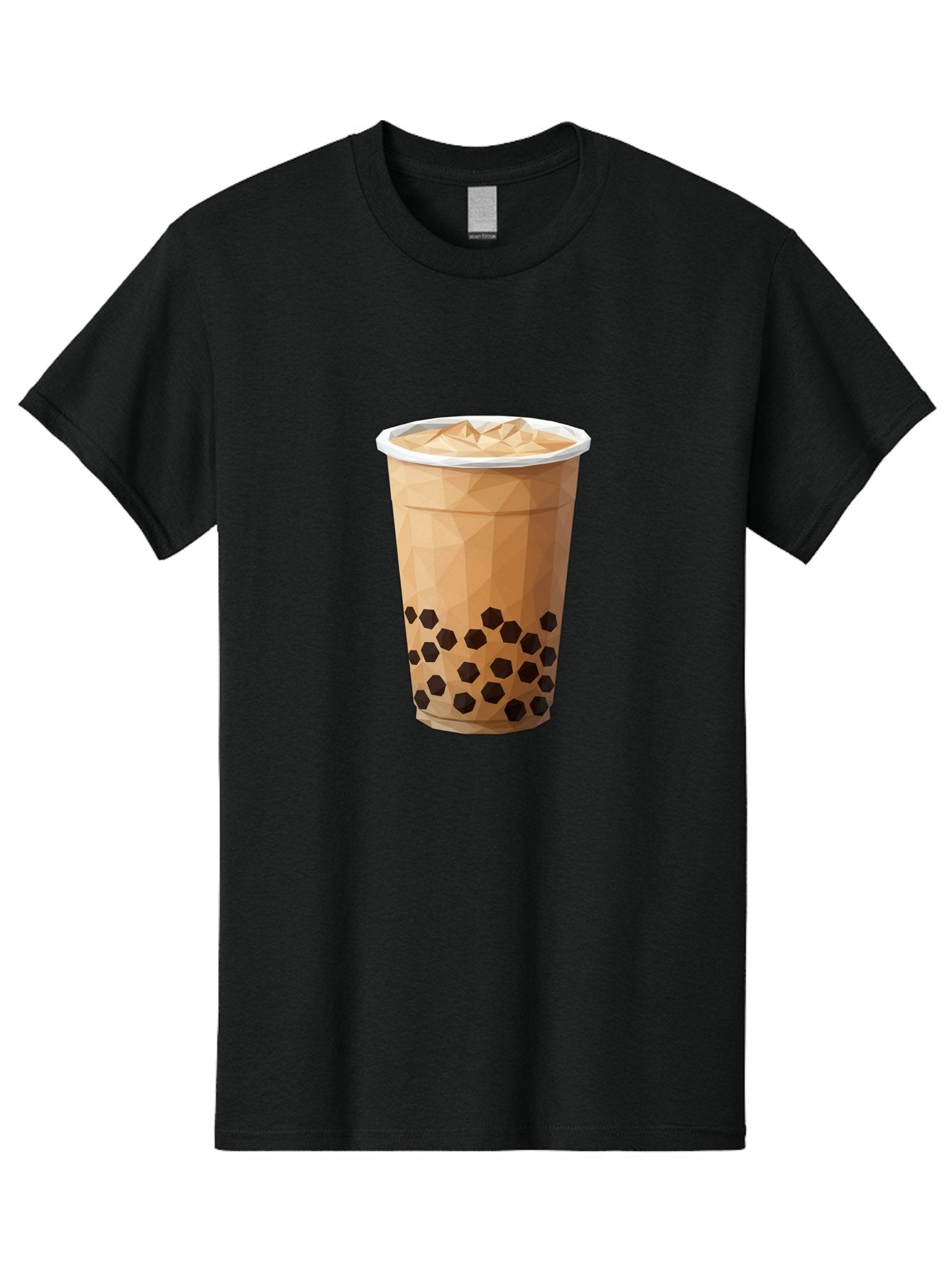Bubble-Milk-Tea-1 Men'S Graphic Tee, 100% Cotton, Comfortable Casual Summer Wear, Machine Washable, Boba Tea, Milk Tea, Bubble Tea, Drink, Beverage, Iced Tea, Tapioca Pearls, Brown Sugar, Coffee Shop, Cafe Culture, Refreshing Drink, Cold Brew Bac683 7