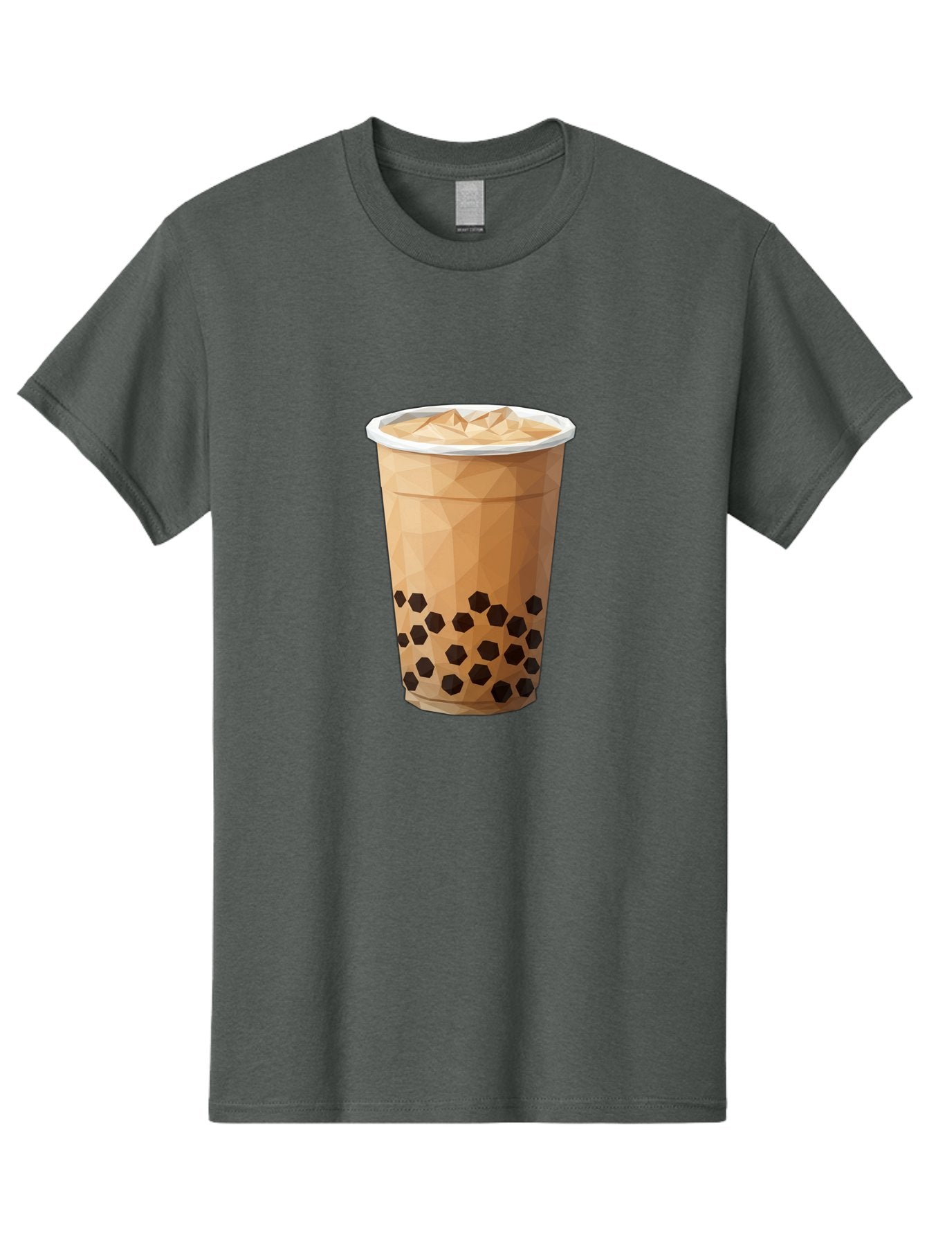 Bubble-Milk-Tea-1 Men'S Graphic Tee, 100% Cotton, Comfortable Casual Summer Wear, Machine Washable, Boba Tea, Milk Tea, Bubble Tea, Drink, Beverage, Iced Tea, Tapioca Pearls, Brown Sugar, Coffee Shop, Cafe Culture, Refreshing Drink, Cold Brew Bac683