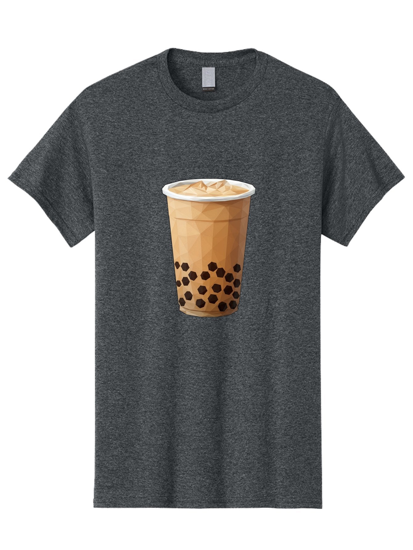 Bubble-Milk-Tea-1 Men'S Graphic Tee, 100% Cotton, Comfortable Casual Summer Wear, Machine Washable, Boba Tea, Milk Tea, Bubble Tea, Drink, Beverage, Iced Tea, Tapioca Pearls, Brown Sugar, Coffee Shop, Cafe Culture, Refreshing Drink, Cold Brew Bac683 6