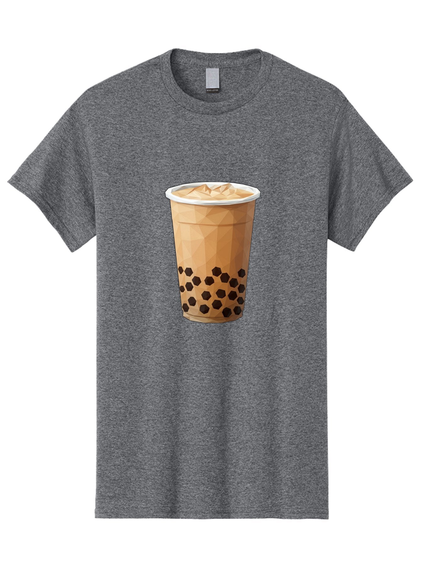 Bubble-Milk-Tea-1 Men'S Graphic Tee, 100% Cotton, Comfortable Casual Summer Wear, Machine Washable, Boba Tea, Milk Tea, Bubble Tea, Drink, Beverage, Iced Tea, Tapioca Pearls, Brown Sugar, Coffee Shop, Cafe Culture, Refreshing Drink, Cold Brew Bac683 9