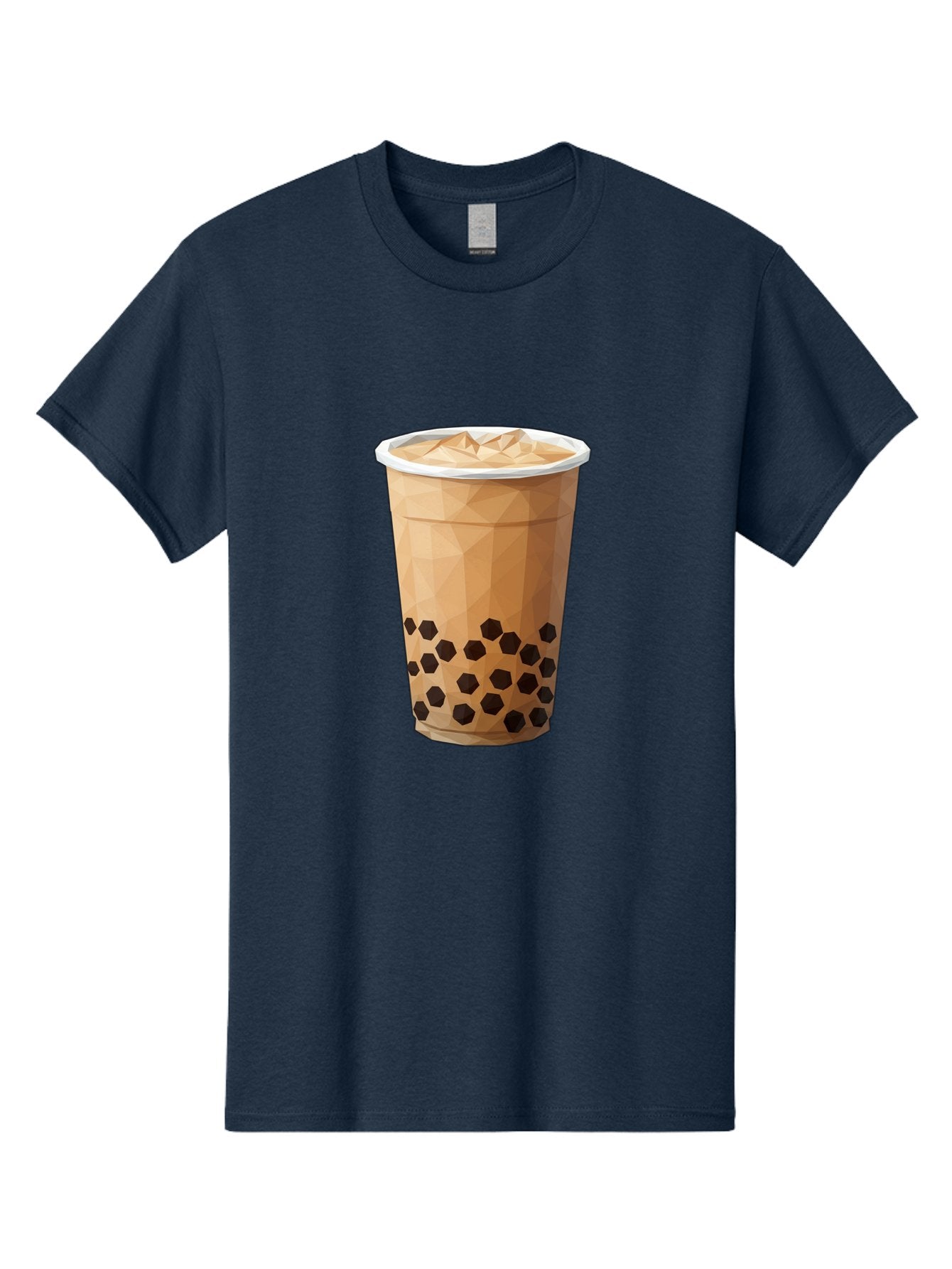 Bubble-Milk-Tea-1 Men'S Graphic Tee, 100% Cotton, Comfortable Casual Summer Wear, Machine Washable, Boba Tea, Milk Tea, Bubble Tea, Drink, Beverage, Iced Tea, Tapioca Pearls, Brown Sugar, Coffee Shop, Cafe Culture, Refreshing Drink, Cold Brew Bac683 14