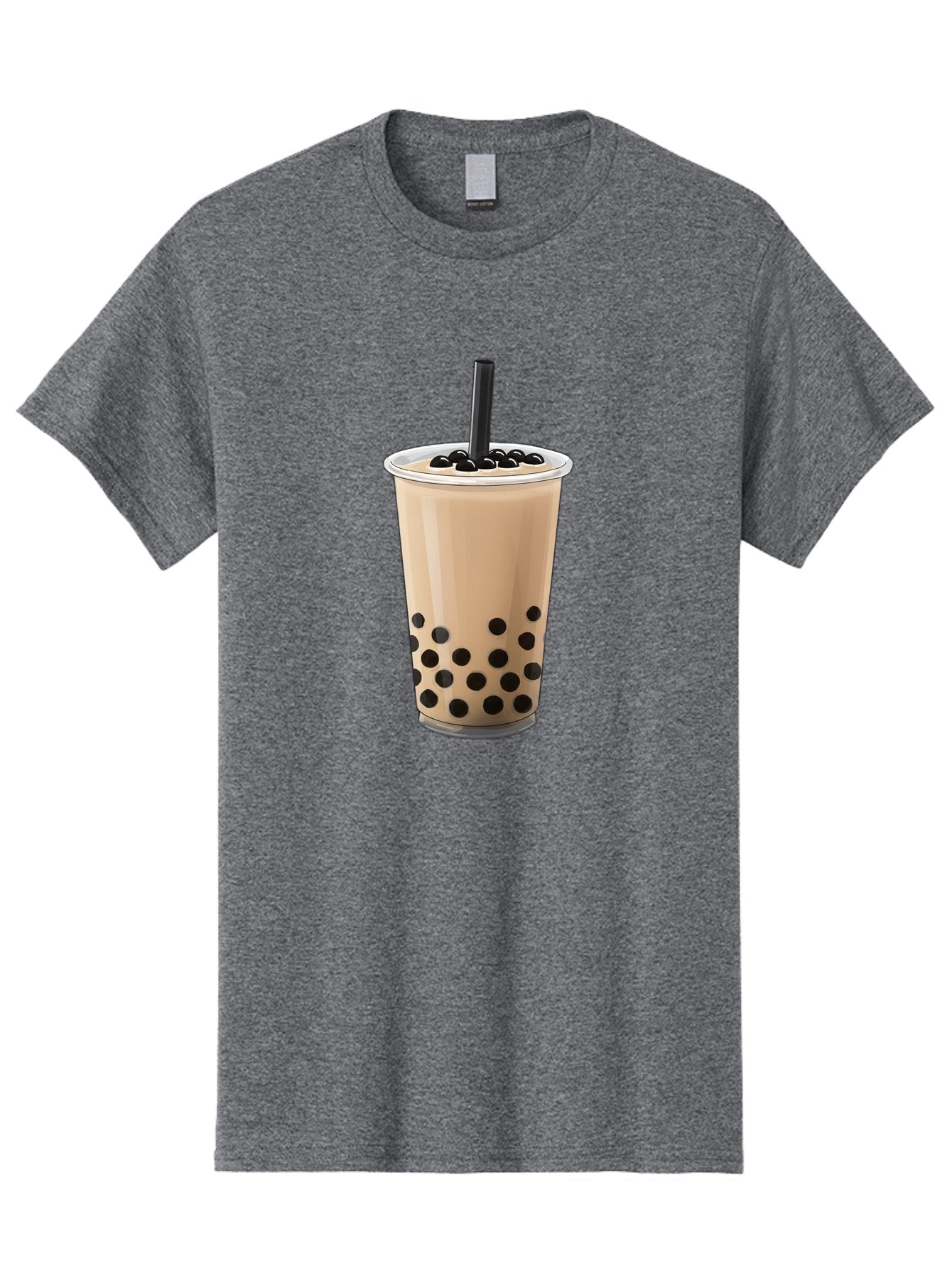 Bubble-Milk-Tea-2 Men'S Graphic Tee, 100% Cotton, Comfortable Casual Summer Wear, Machine Washable, Bubble Milk Tea, Boba Drink, Milk Tea, Tea With Boba, Boba Tea, Tapioca Pearls, Creamy Texture, Black Straw, Cold Beverage, Refreshing Drink Bac684 7