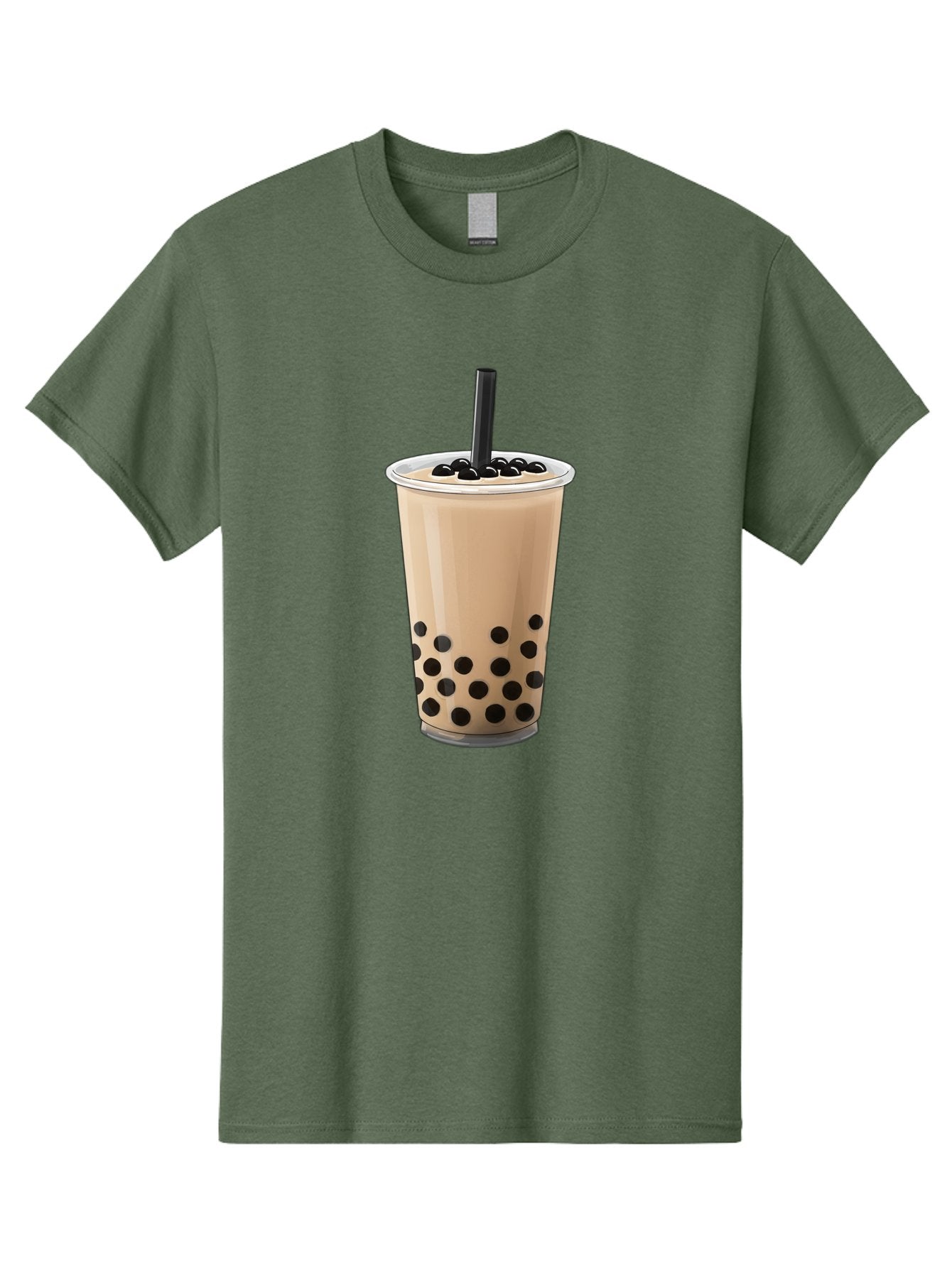 Bubble-Milk-Tea-2 Men'S Graphic Tee, 100% Cotton, Comfortable Casual Summer Wear, Machine Washable, Bubble Milk Tea, Boba Drink, Milk Tea, Tea With Boba, Boba Tea, Tapioca Pearls, Creamy Texture, Black Straw, Cold Beverage, Refreshing Drink Bac684 14