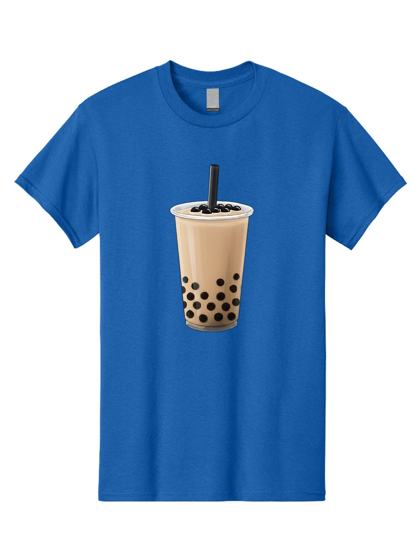 Bubble-Milk-Tea-2 Men'S Graphic Tee, 100% Cotton, Comfortable Casual Summer Wear, Machine Washable, Bubble Milk Tea, Boba Drink, Milk Tea, Tea With Boba, Boba Tea, Tapioca Pearls, Creamy Texture, Black Straw, Cold Beverage, Refreshing Drink Bac684 13