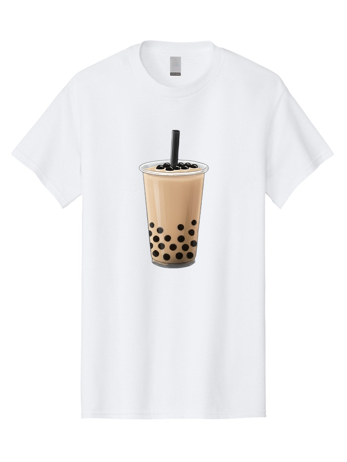Bubble-Milk-Tea-2 Men'S Graphic Tee, 100% Cotton, Comfortable Casual Summer Wear, Machine Washable, Bubble Milk Tea, Boba Drink, Milk Tea, Tea With Boba, Boba Tea, Tapioca Pearls, Creamy Texture, Black Straw, Cold Beverage, Refreshing Drink Bac684 8