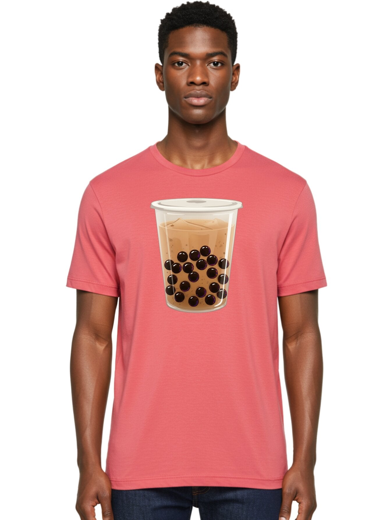 Bubble-Milk-Tea-3 Men'S Graphic Tee, 100% Cotton, Comfortable Casual Summer Wear, Machine Washable, Boba Tea, Bubble Tea, Milk Tea, Tapioca Pearls, Iced Tea, Refreshing Drink, Cold Beverage, Popular Drink, Trendy Beverage, Boba Bac685 30