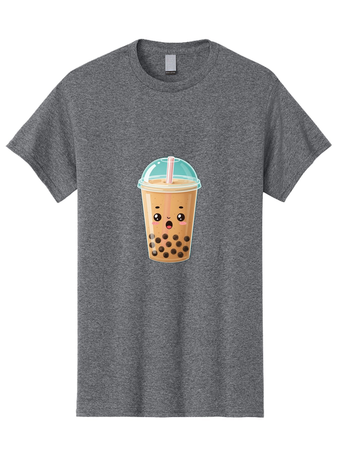 Bubble-Tea-1 Men'S Graphic Tee, 100% Cotton, Comfortable Casual Summer Wear, Machine Washable, Bubble Tea, Milk Tea, Boba Drink, Cartoon Character, Cute Face, Straw, Tapioca Pearls, Kawaii, Beverage, Refreshing Drink, Sweet Treat, Fun Design, Bac689 4