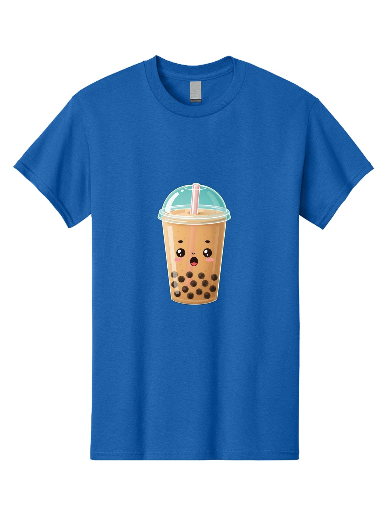 Bubble-Tea-1 Men'S Graphic Tee, 100% Cotton, Comfortable Casual Summer Wear, Machine Washable, Bubble Tea, Milk Tea, Boba Drink, Cartoon Character, Cute Face, Straw, Tapioca Pearls, Kawaii, Beverage, Refreshing Drink, Sweet Treat, Fun Design, Bac689 6