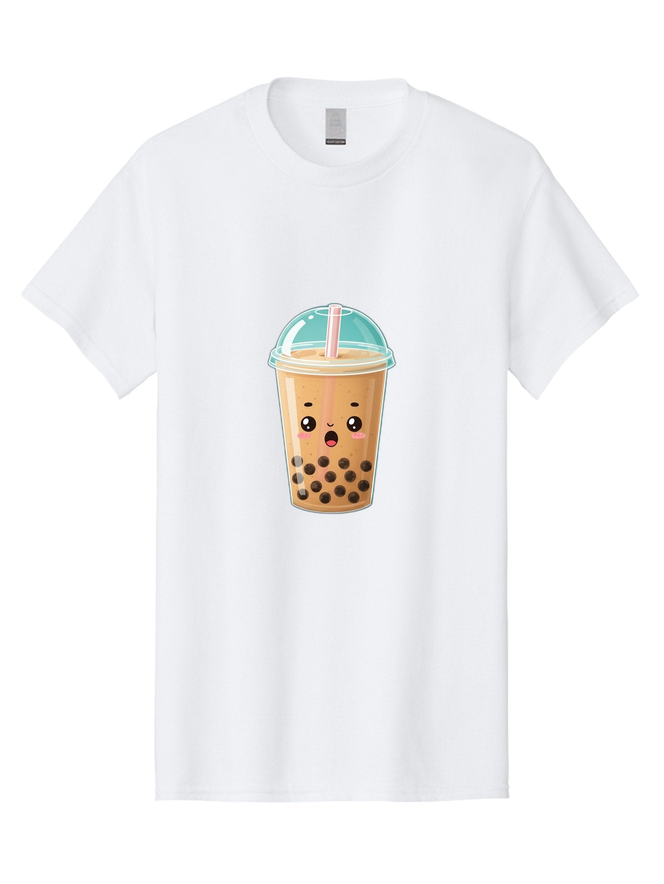 Bubble-Tea-1 Men'S Graphic Tee, 100% Cotton, Comfortable Casual Summer Wear, Machine Washable, Bubble Tea, Milk Tea, Boba Drink, Cartoon Character, Cute Face, Straw, Tapioca Pearls, Kawaii, Beverage, Refreshing Drink, Sweet Treat, Fun Design, Bac689 11