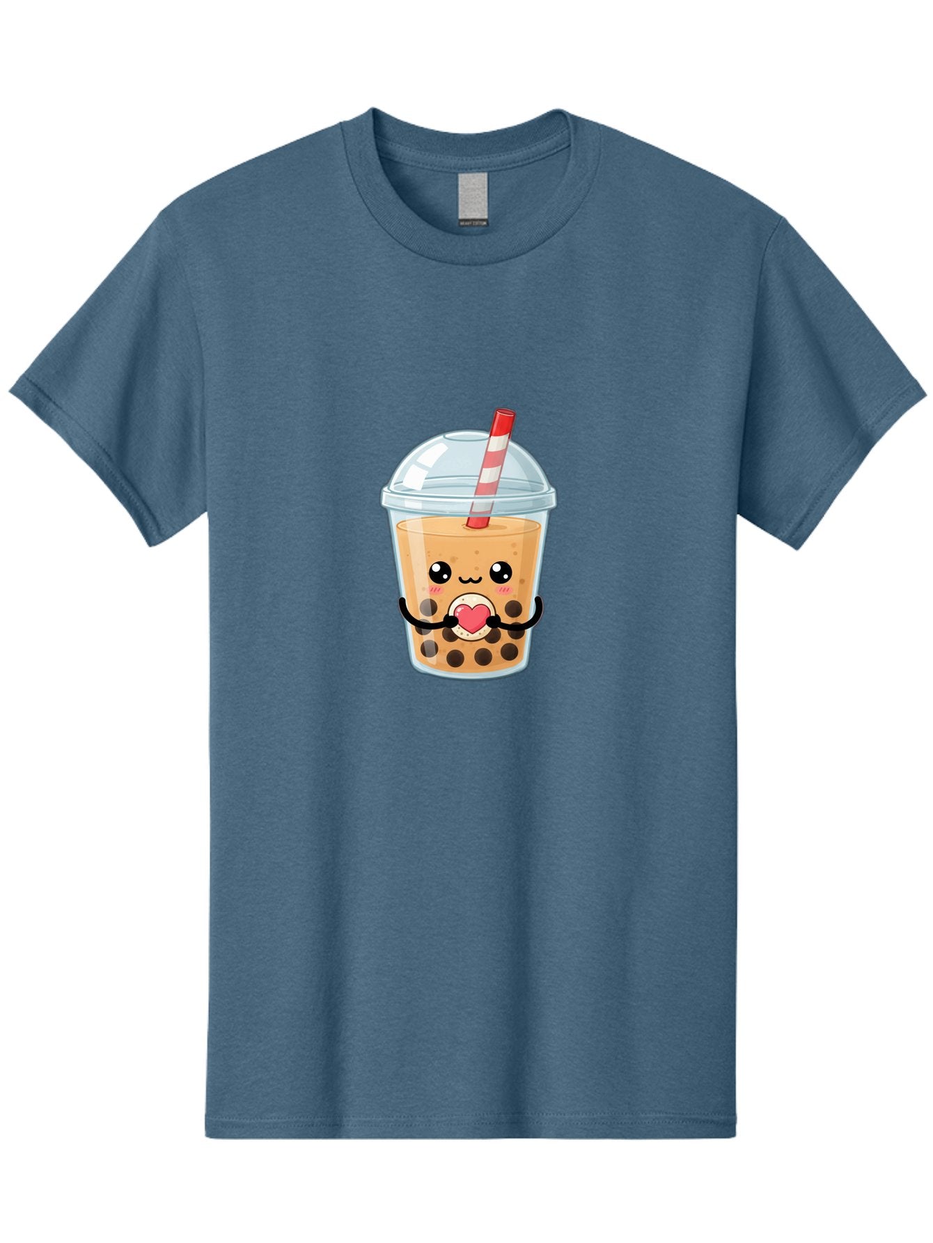 Bubble-Tea-13 Men'S Graphic Tee, 100% Cotton, Comfortable Casual Summer Wear, Machine Washable, Bubble Tea, Boba Drink, Cartoon Beverage, Cute Straw, Kawaii Culture, Heart Symbol, Playful Design, Refreshing Drink, Milk Tea, Tea Lover Bac693 9