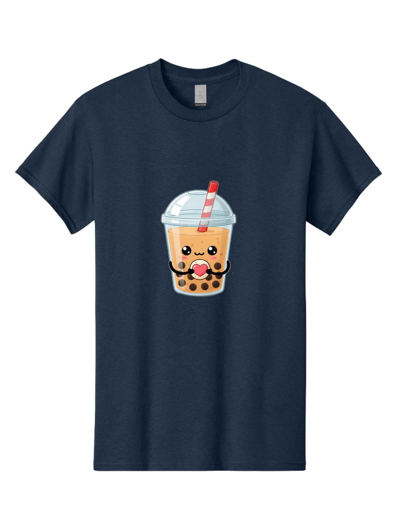 Bubble-Tea-13 Men'S Graphic Tee, 100% Cotton, Comfortable Casual Summer Wear, Machine Washable, Bubble Tea, Boba Drink, Cartoon Beverage, Cute Straw, Kawaii Culture, Heart Symbol, Playful Design, Refreshing Drink, Milk Tea, Tea Lover Bac693 8