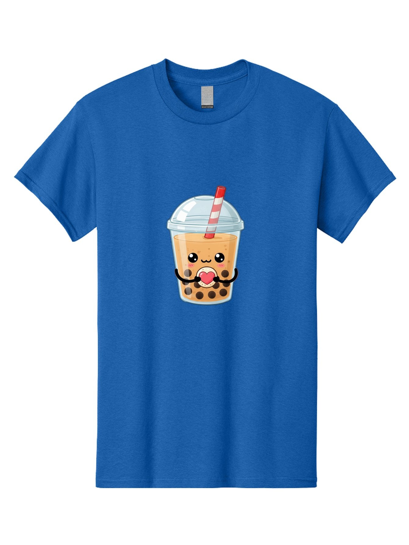 Bubble-Tea-13 Men'S Graphic Tee, 100% Cotton, Comfortable Casual Summer Wear, Machine Washable, Bubble Tea, Boba Drink, Cartoon Beverage, Cute Straw, Kawaii Culture, Heart Symbol, Playful Design, Refreshing Drink, Milk Tea, Tea Lover Bac693 10