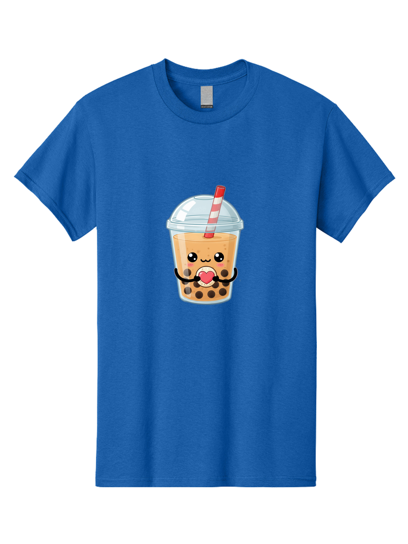 Bubble-Tea-13 Men'S Graphic Tee, 100% Cotton, Comfortable Casual Summer Wear, Machine Washable, Bubble Tea, Boba Drink, Cartoon Beverage, Cute Straw, Kawaii Culture, Heart Symbol, Playful Design, Refreshing Drink, Milk Tea, Tea Lover Bac693 14