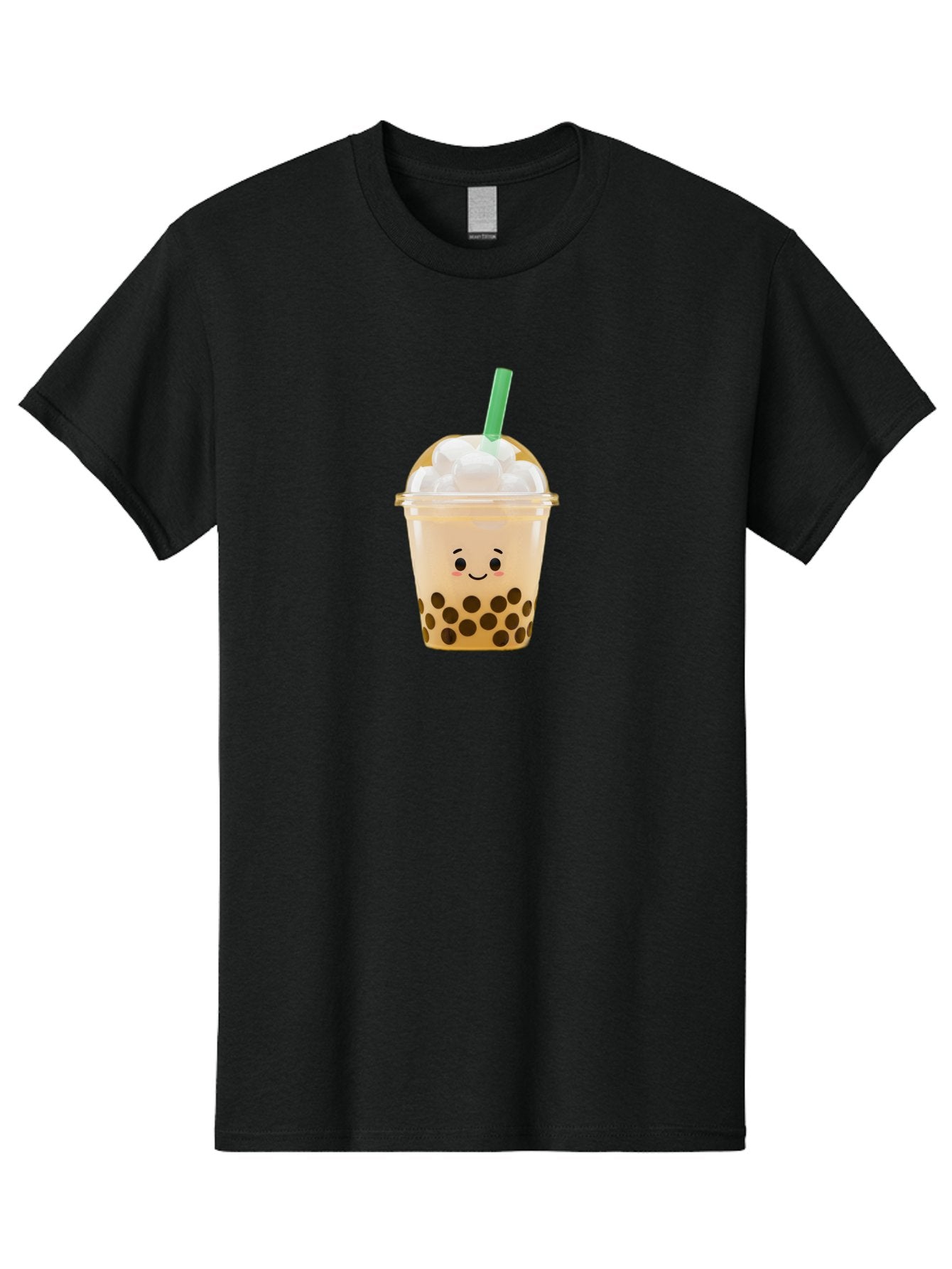 Bubble-Tea-15 Men'S Graphic Tee, 100% Cotton, Comfortable Casual Summer Wear, Machine Washable, Bubble Tea, Boba Drink, Milk Tea, Tapioca Pearls, Whipped Cream, Straw, Kawaii, Cute, Cartoon, Smiling Face, Adorable, Fun, Tasty, Refreshing, Bac695 12