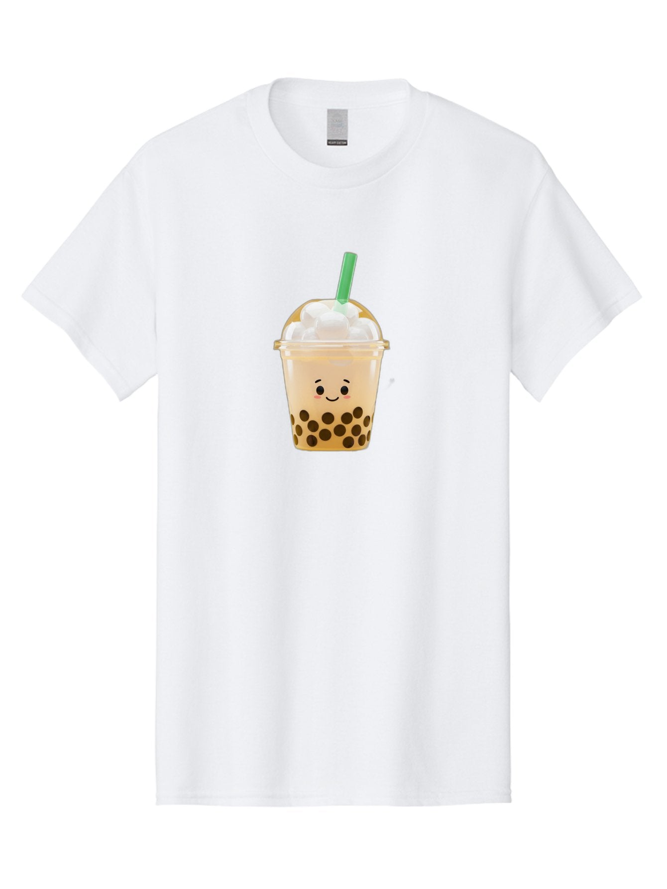 Bubble-Tea-15 Men'S Graphic Tee, 100% Cotton, Comfortable Casual Summer Wear, Machine Washable, Bubble Tea, Boba Drink, Milk Tea, Tapioca Pearls, Whipped Cream, Straw, Kawaii, Cute, Cartoon, Smiling Face, Adorable, Fun, Tasty, Refreshing, Bac695 7