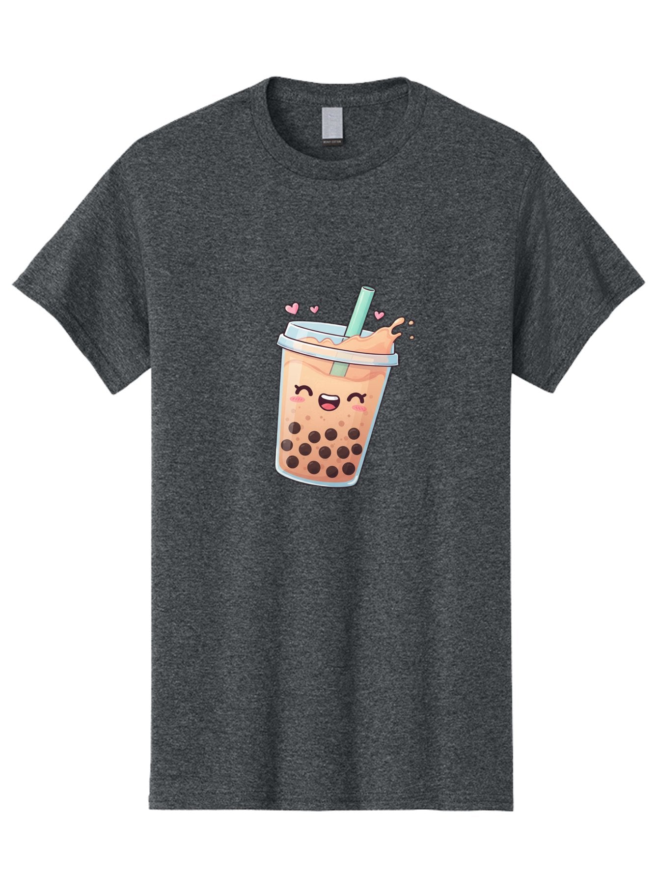 Bubble-Tea-16 Men'S Graphic Tee, 100% Cotton, Comfortable Casual Summer Wear, Machine Washable, Boba Tea, Bubble Tea, Kawaii Drink, Cute Cartoon Beverage, Tea With Boba, Smiling Milk Tea, Adorable Drink, Tea Lover, Boba Love, Refreshing Drink Bac696 3