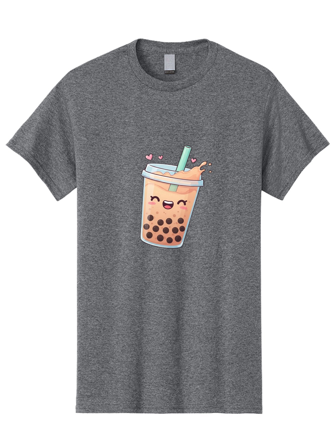 Bubble-Tea-16 Men'S Graphic Tee, 100% Cotton, Comfortable Casual Summer Wear, Machine Washable, Boba Tea, Bubble Tea, Kawaii Drink, Cute Cartoon Beverage, Tea With Boba, Smiling Milk Tea, Adorable Drink, Tea Lover, Boba Love, Refreshing Drink Bac696 10