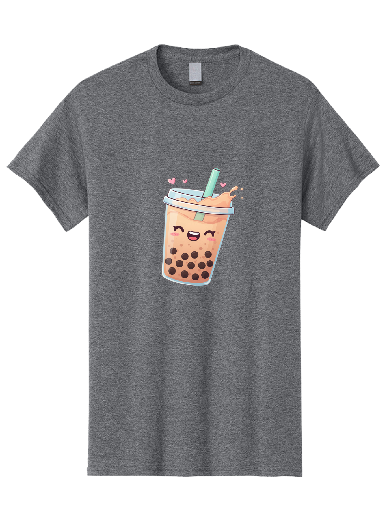 Bubble-Tea-16 Men'S Graphic Tee, 100% Cotton, Comfortable Casual Summer Wear, Machine Washable, Boba Tea, Bubble Tea, Kawaii Drink, Cute Cartoon Beverage, Tea With Boba, Smiling Milk Tea, Adorable Drink, Tea Lover, Boba Love, Refreshing Drink Bac696 14