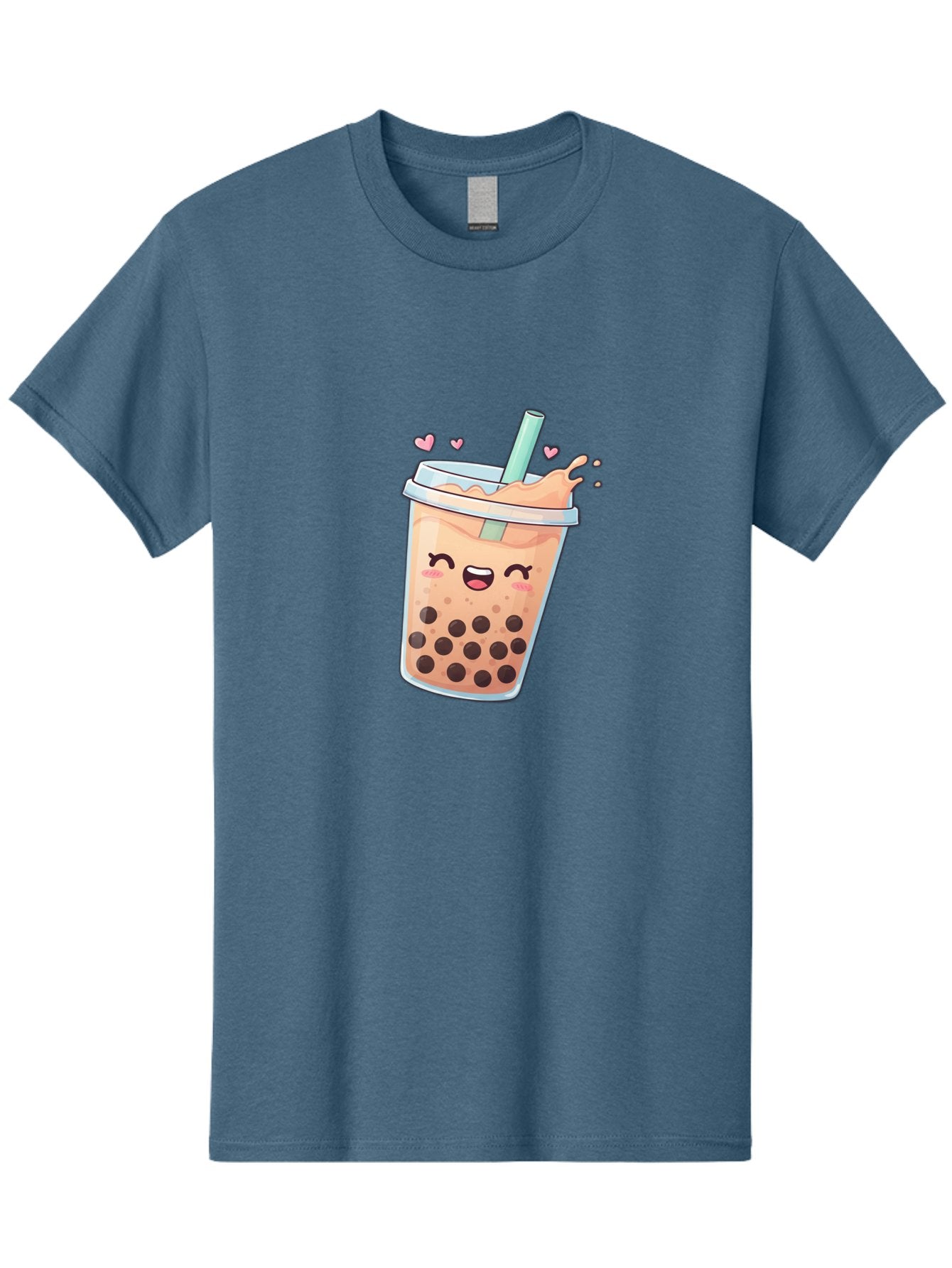 Bubble-Tea-16 Men'S Graphic Tee, 100% Cotton, Comfortable Casual Summer Wear, Machine Washable, Boba Tea, Bubble Tea, Kawaii Drink, Cute Cartoon Beverage, Tea With Boba, Smiling Milk Tea, Adorable Drink, Tea Lover, Boba Love, Refreshing Drink Bac696 11