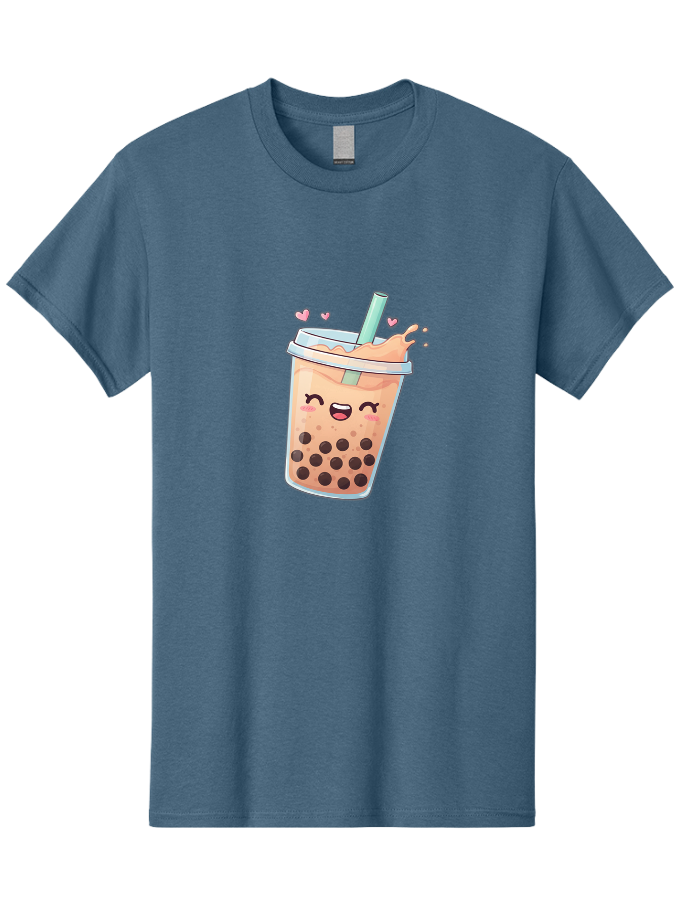 Bubble-Tea-16 Men'S Graphic Tee, 100% Cotton, Comfortable Casual Summer Wear, Machine Washable, Boba Tea, Bubble Tea, Kawaii Drink, Cute Cartoon Beverage, Tea With Boba, Smiling Milk Tea, Adorable Drink, Tea Lover, Boba Love, Refreshing Drink Bac696 4